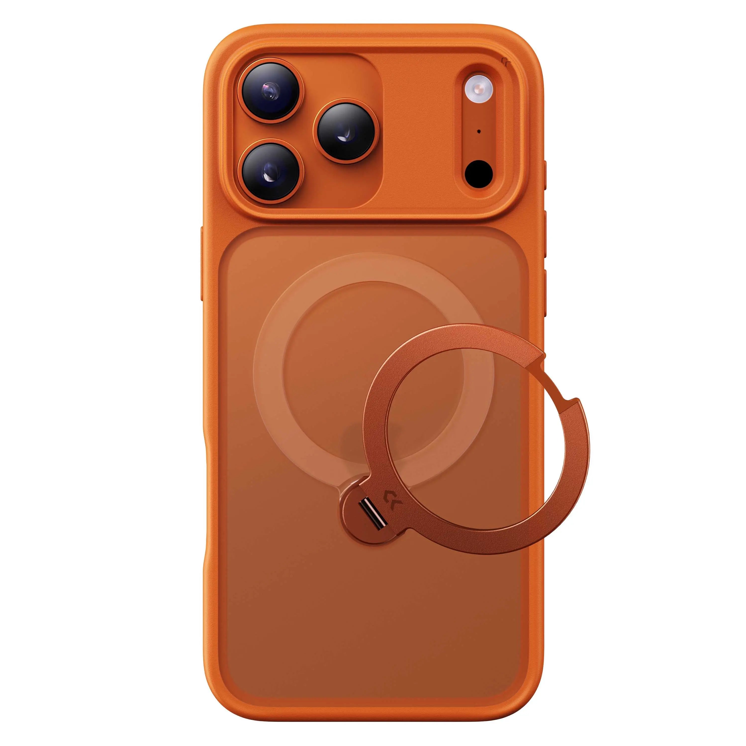 matte magic stand pro iphone 17 case orange