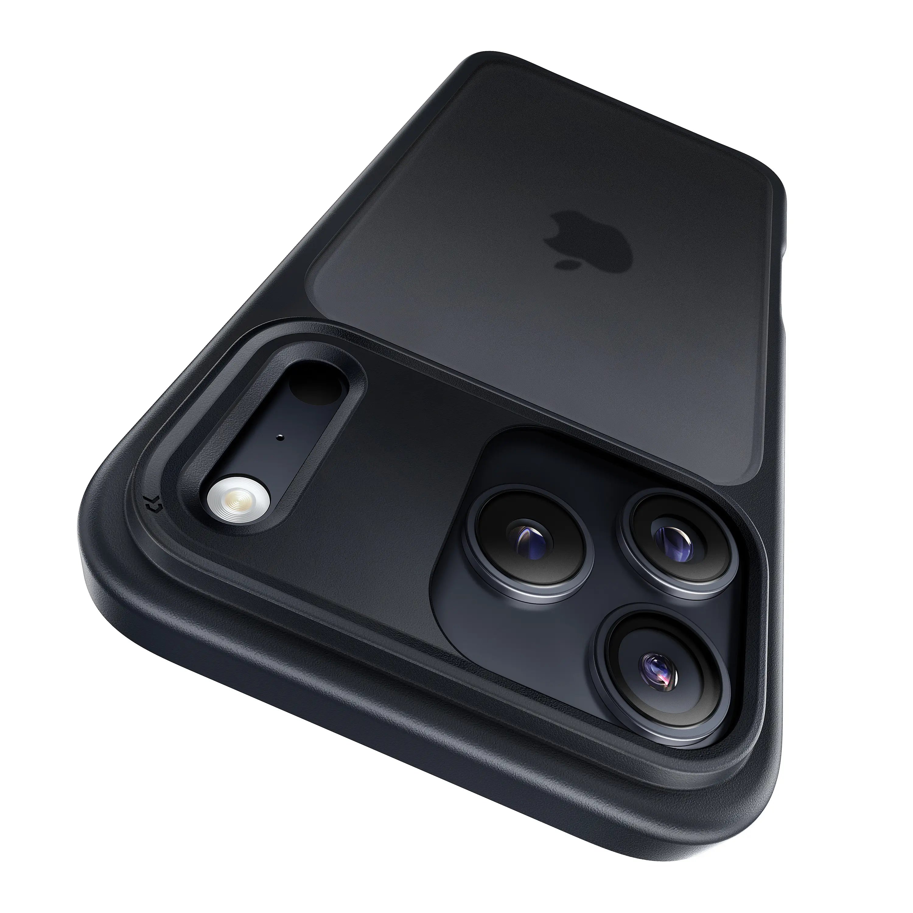 matte basic iphone 17 case black corner