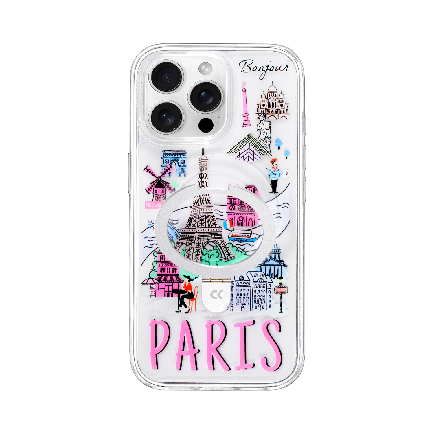Magic Stand Paris iPhone Case - Parisian Beauty Meets Functionality Magic Stand Paris iPhone Case - Parisian Beauty Meets Functionality
