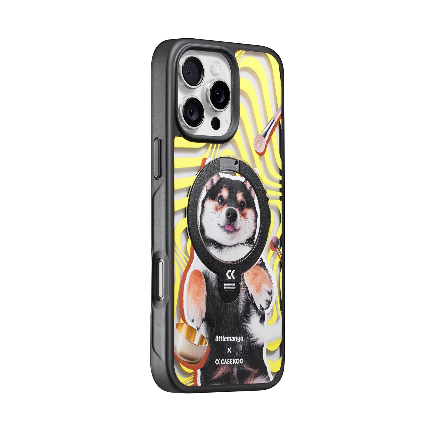 Collab x Manyu Pawfect Chill Time Magic Stand Pro Case Set for iPhone