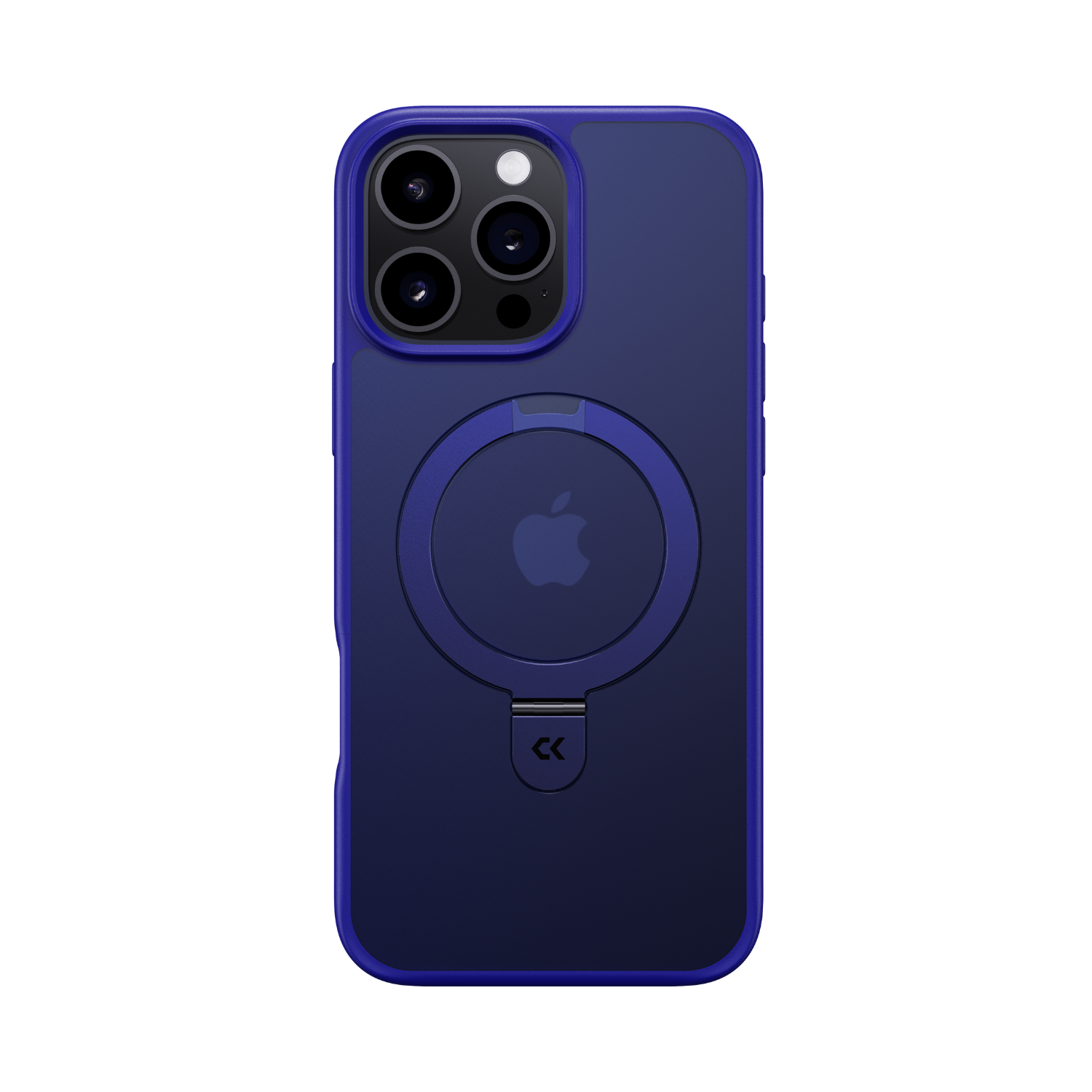 the front view of klein blue matte magic stand