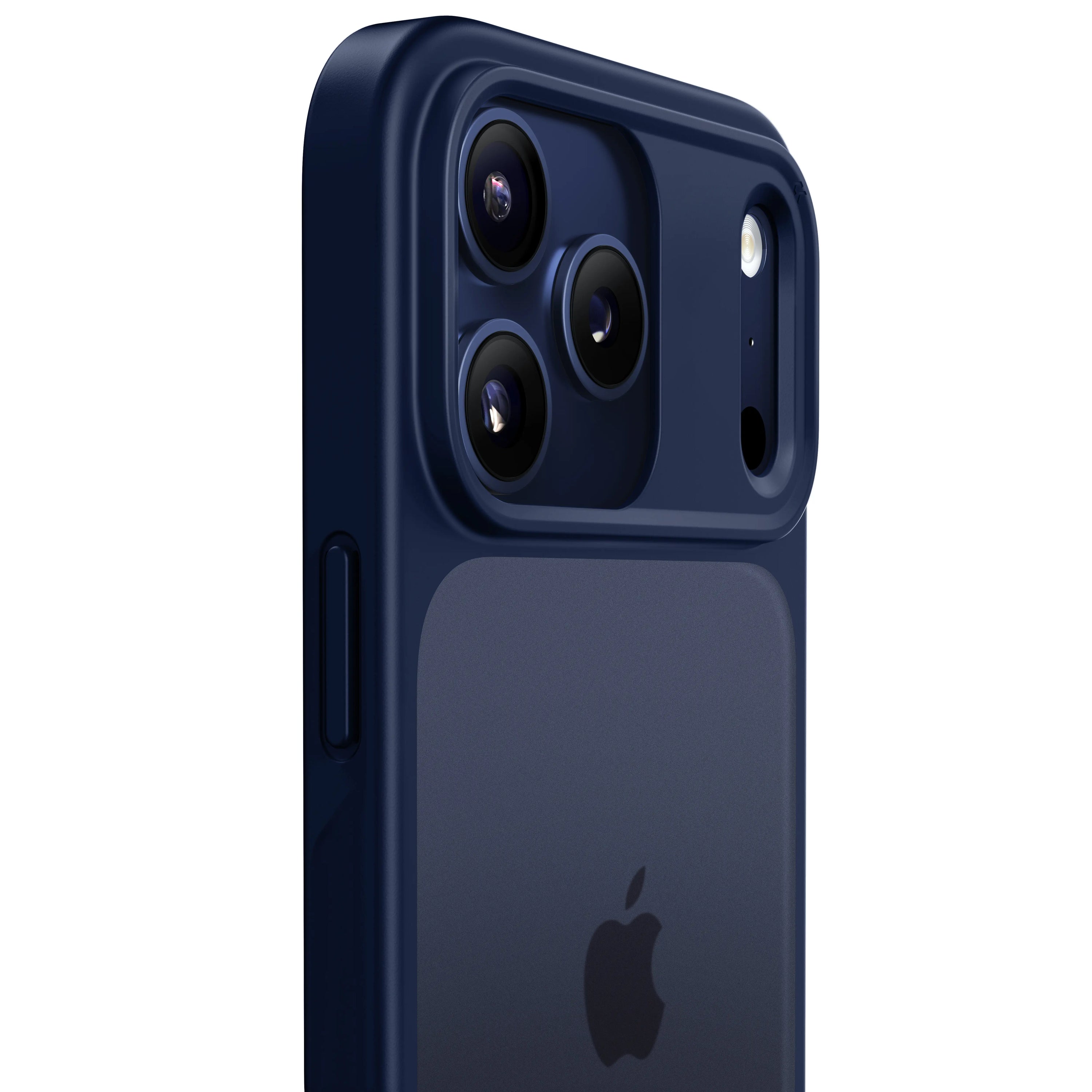 matte basic iphone 17 case navy blue