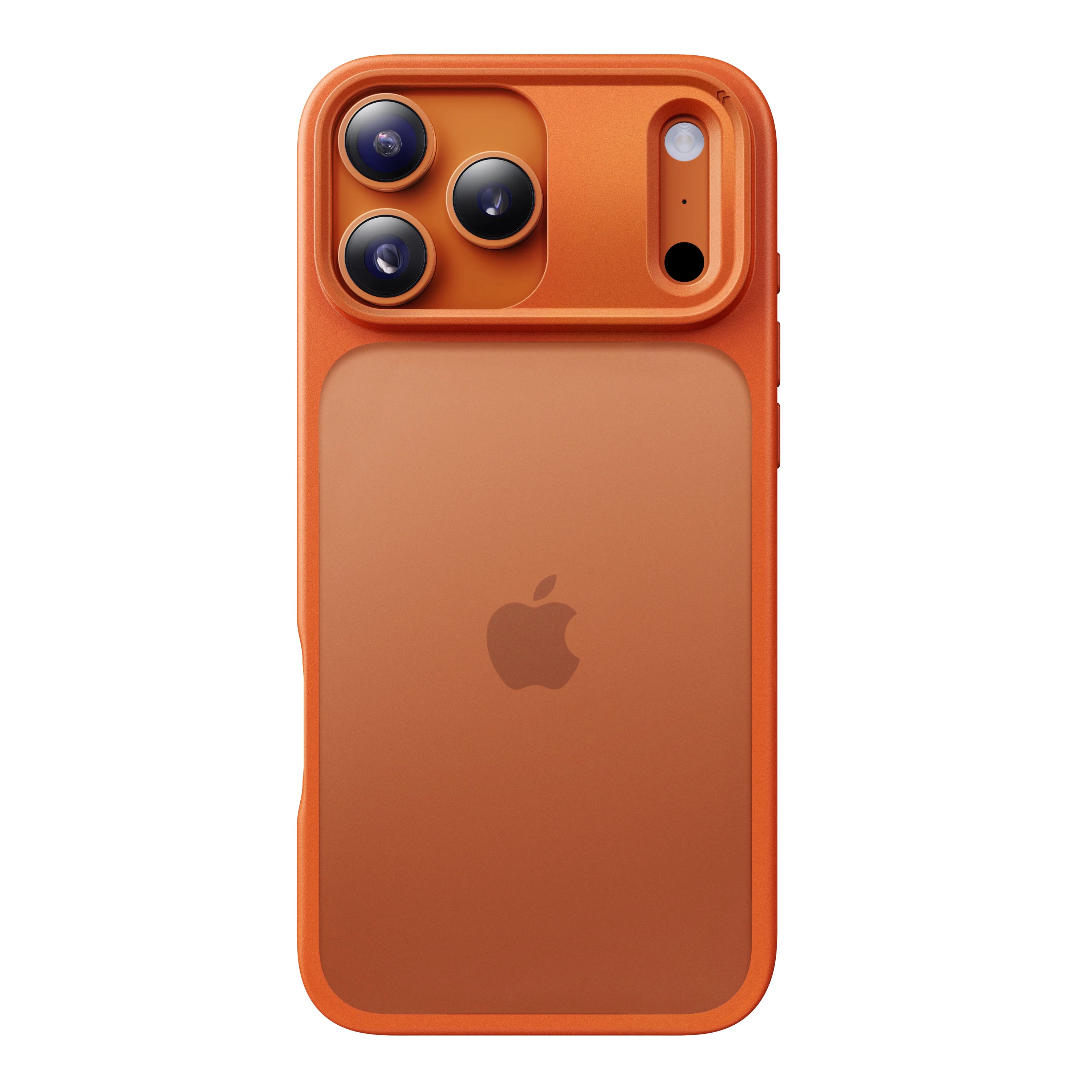 matte basic iphone 17 case orange front