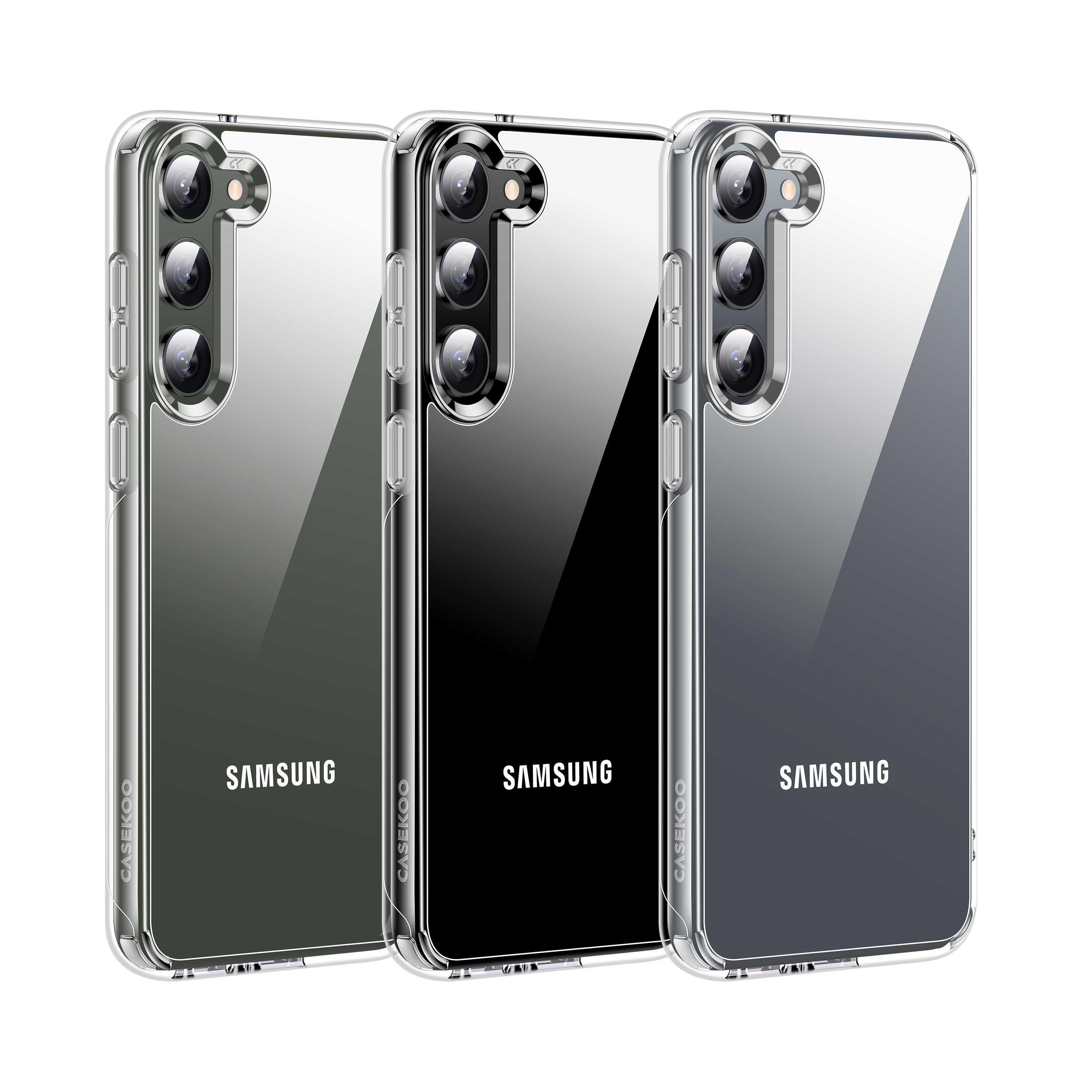 CASEKOO Clear Lock Series Cases for Samsung S Series