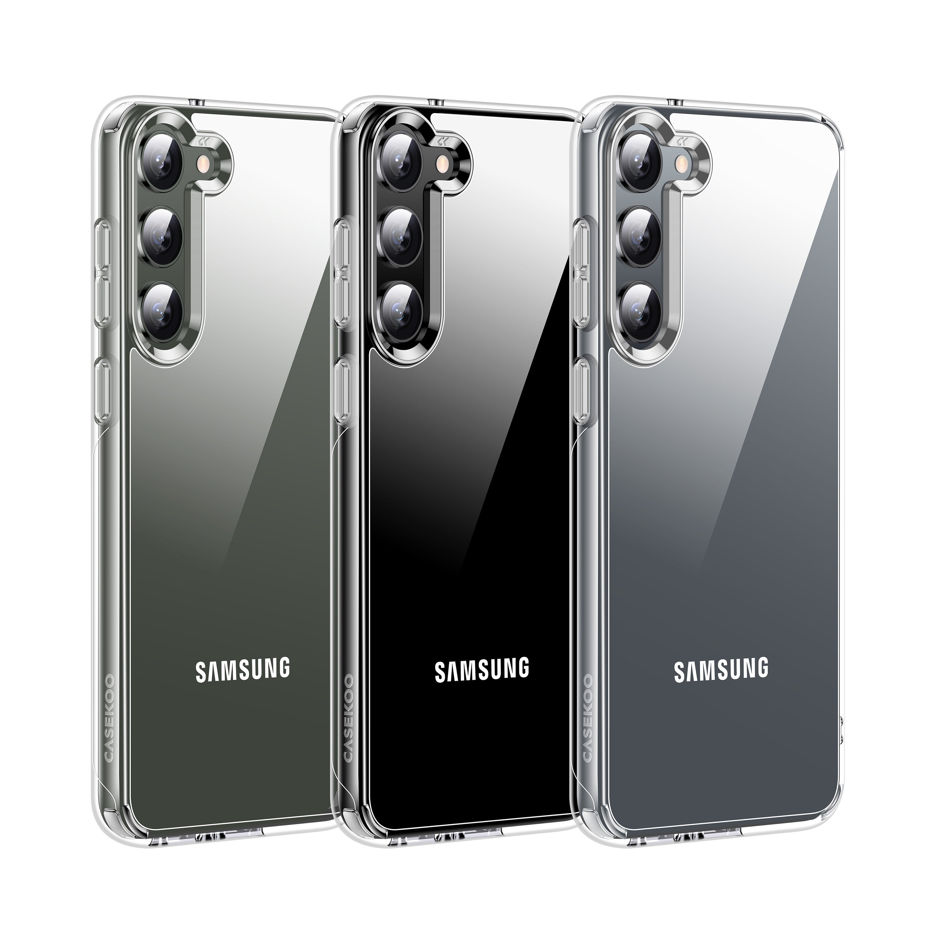 CASEKOO Clear Lock Series Cases for Samsung S23