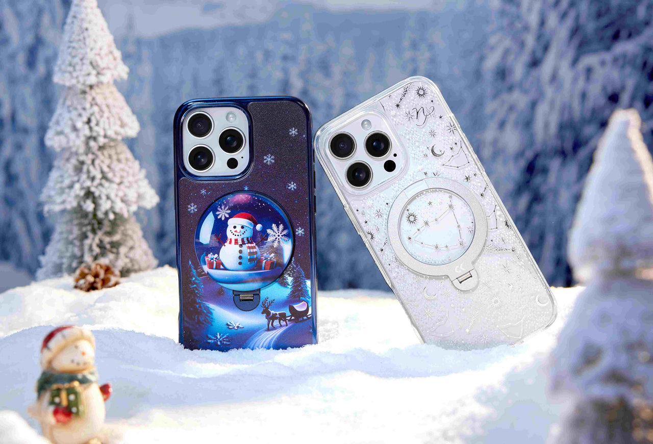 casekoo christmas edition iphone cases with holiday magstickers