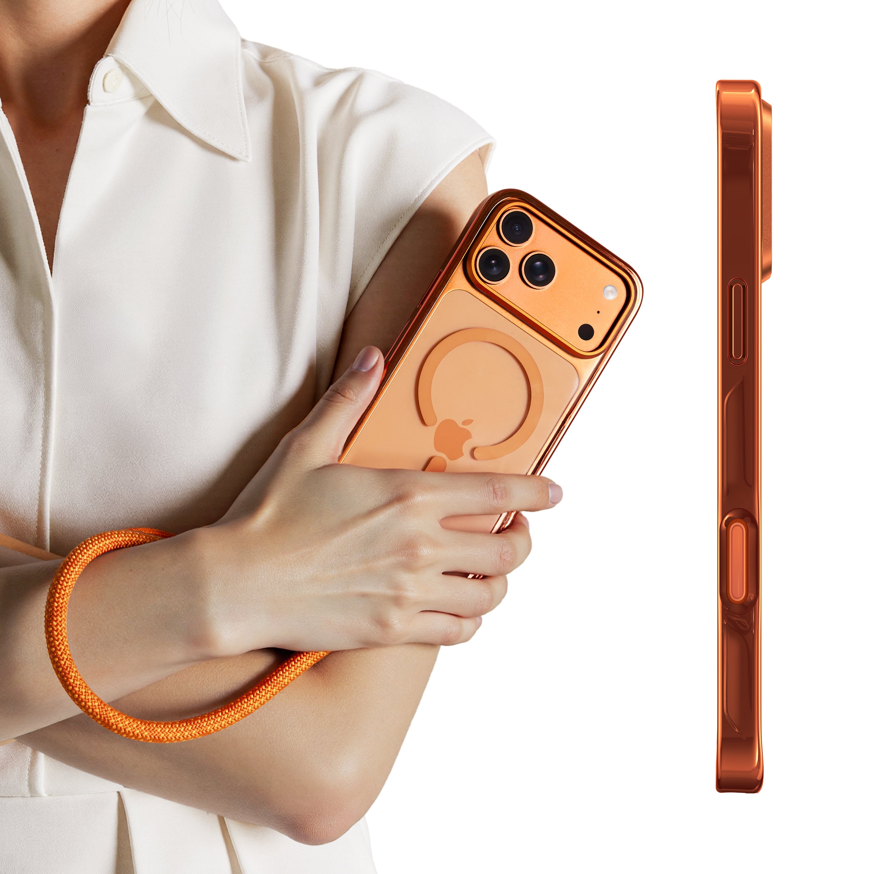 LINKOO™ Titanium series Phone Case with Foldable Invisible Lanyard Buckle