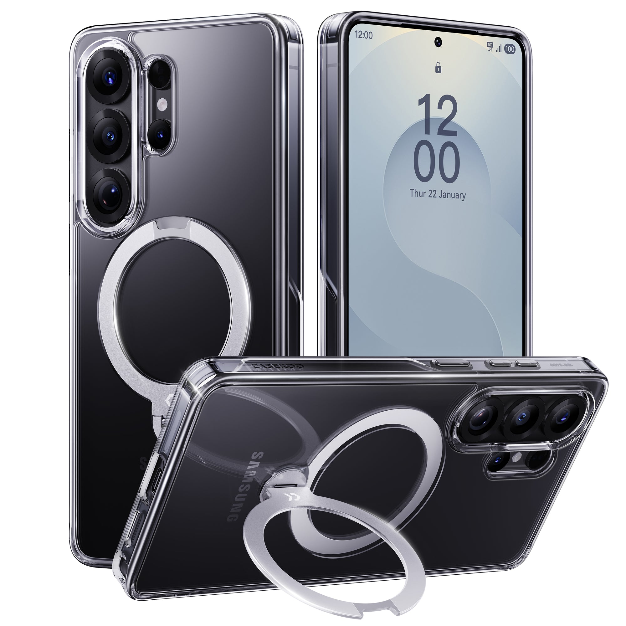 CASEKOO® Titanium Magic Stand Pro Phone Case for Samsung S26 Ultra