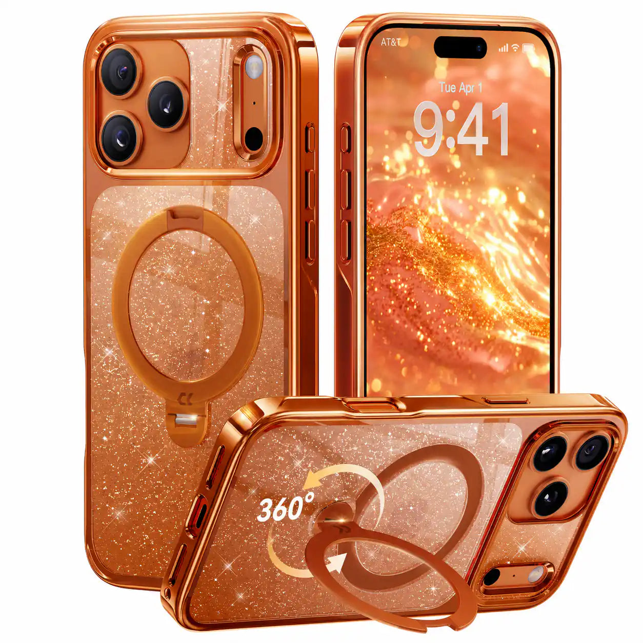 CASEKOO StandKOO Pro Halo Titanium Clear Case