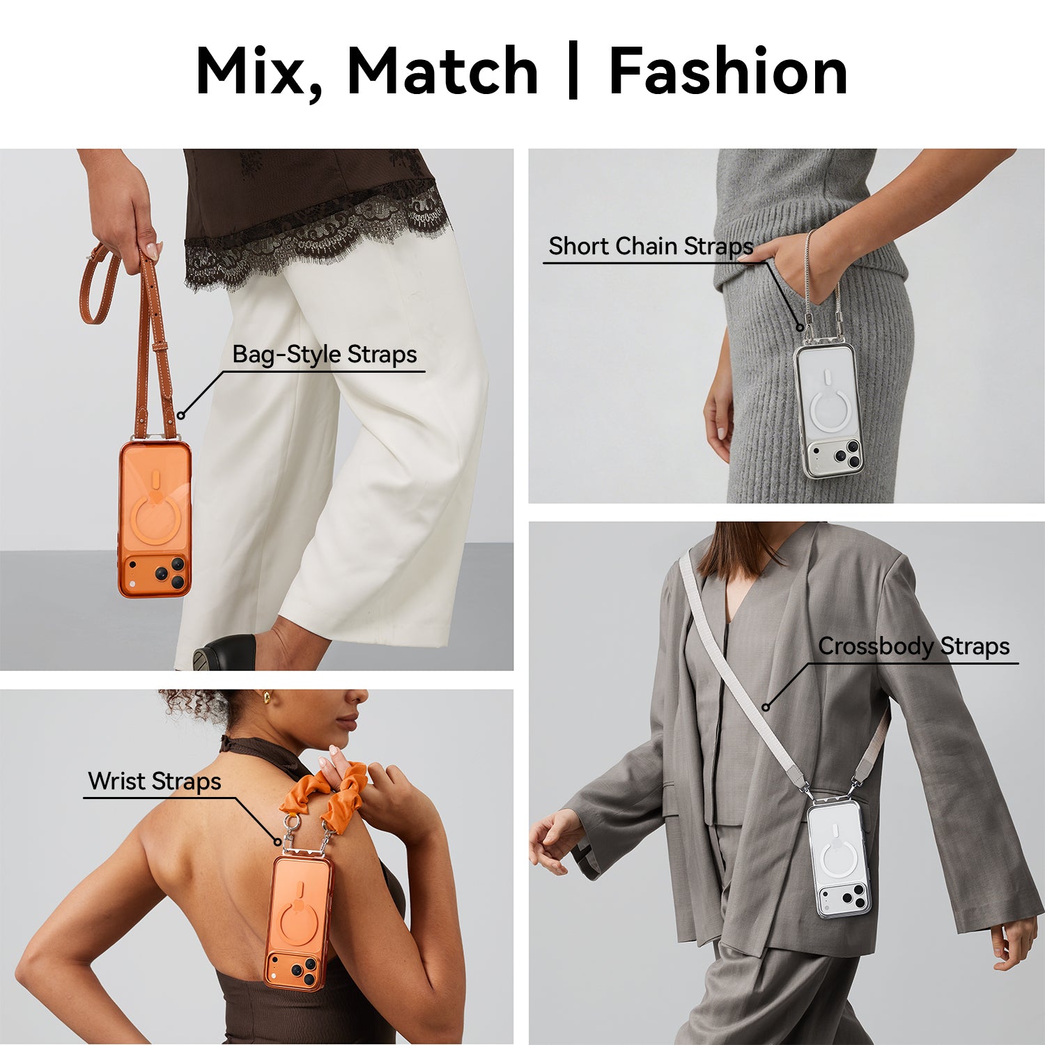 LINKOO™ Titanium series Phone Case with Foldable Invisible Lanyard Buckle