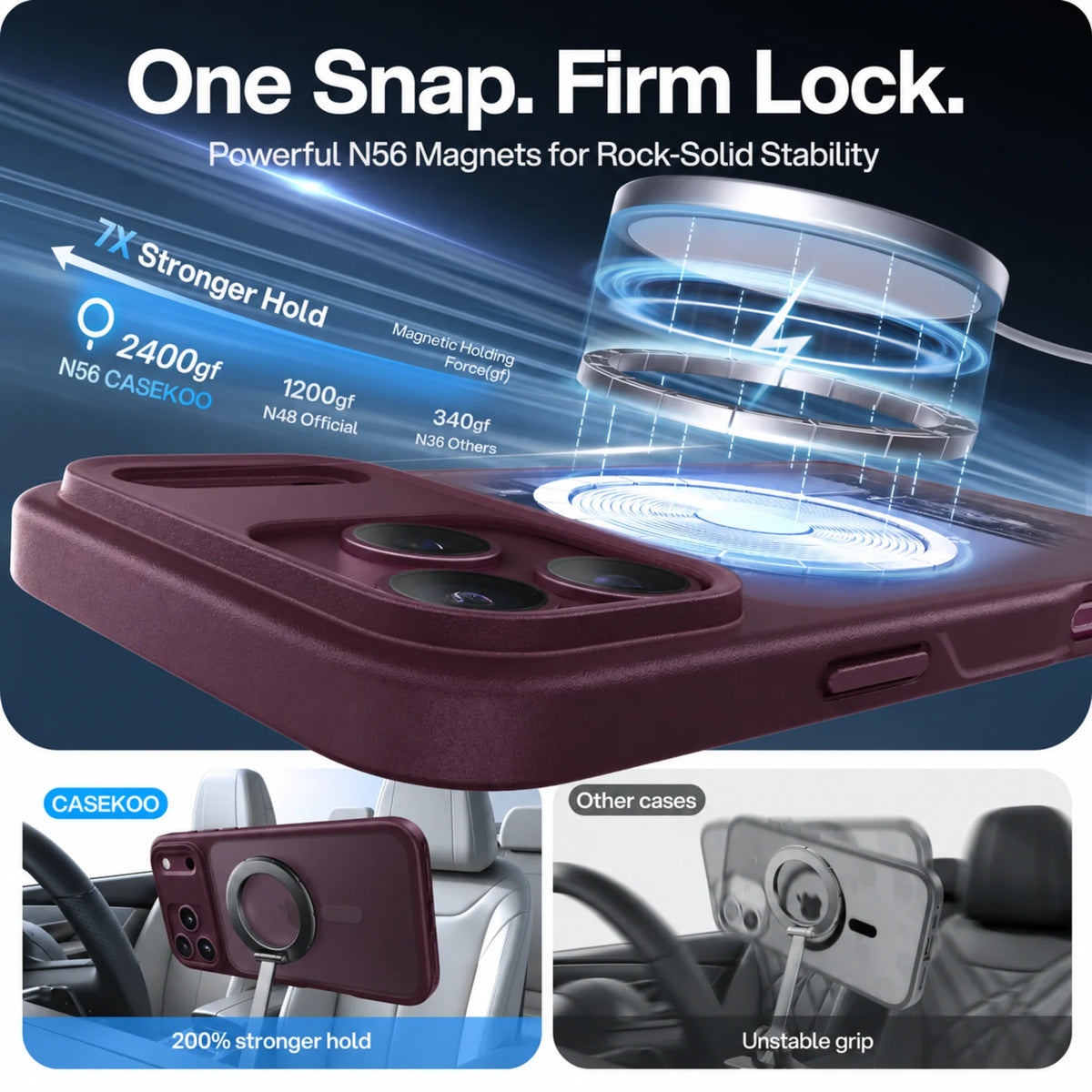 CASEKOO PureKOO Matte Magnetic Case