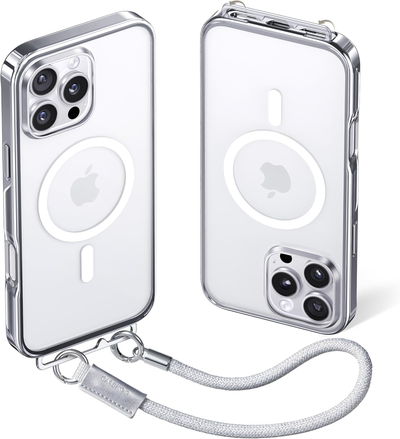 LINKOO™ チタンシリーズ 折りたたみ式インビジブルストラップバックル付き携帯電話ケース