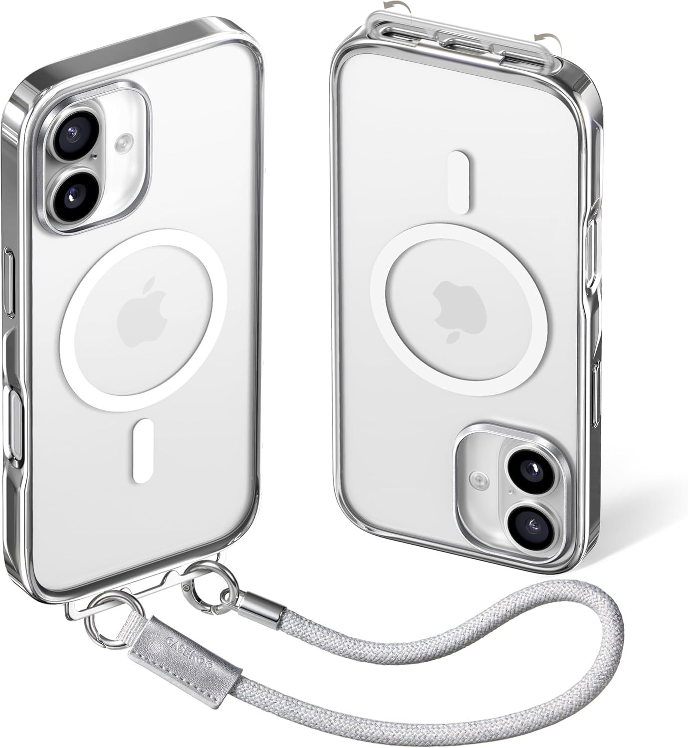 LINKOO™ チタンシリーズ 折りたたみ式インビジブルストラップバックル付き携帯電話ケース