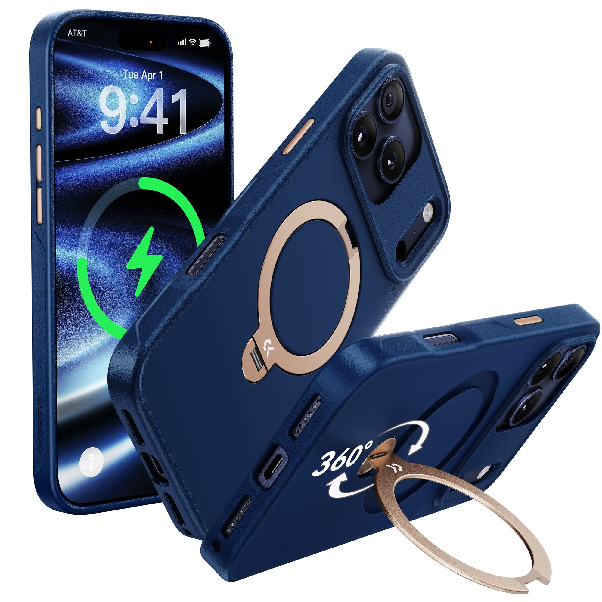 CASEKOO Matte Magic Stand Pro Case for iPhone series - Contrast Color Design