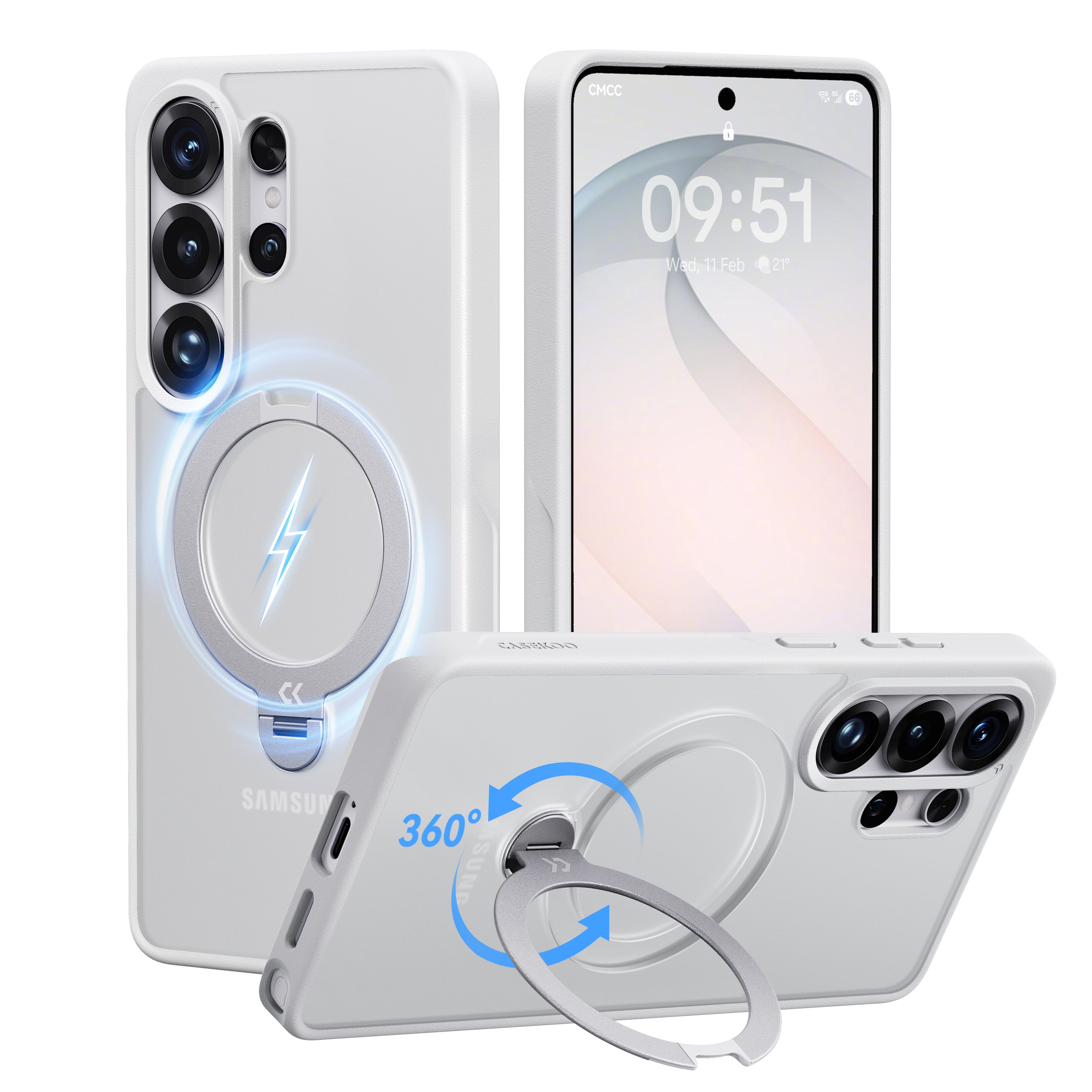 CASEKOO® マットマジックスタンドプロケース Samsung S26 Ultra用