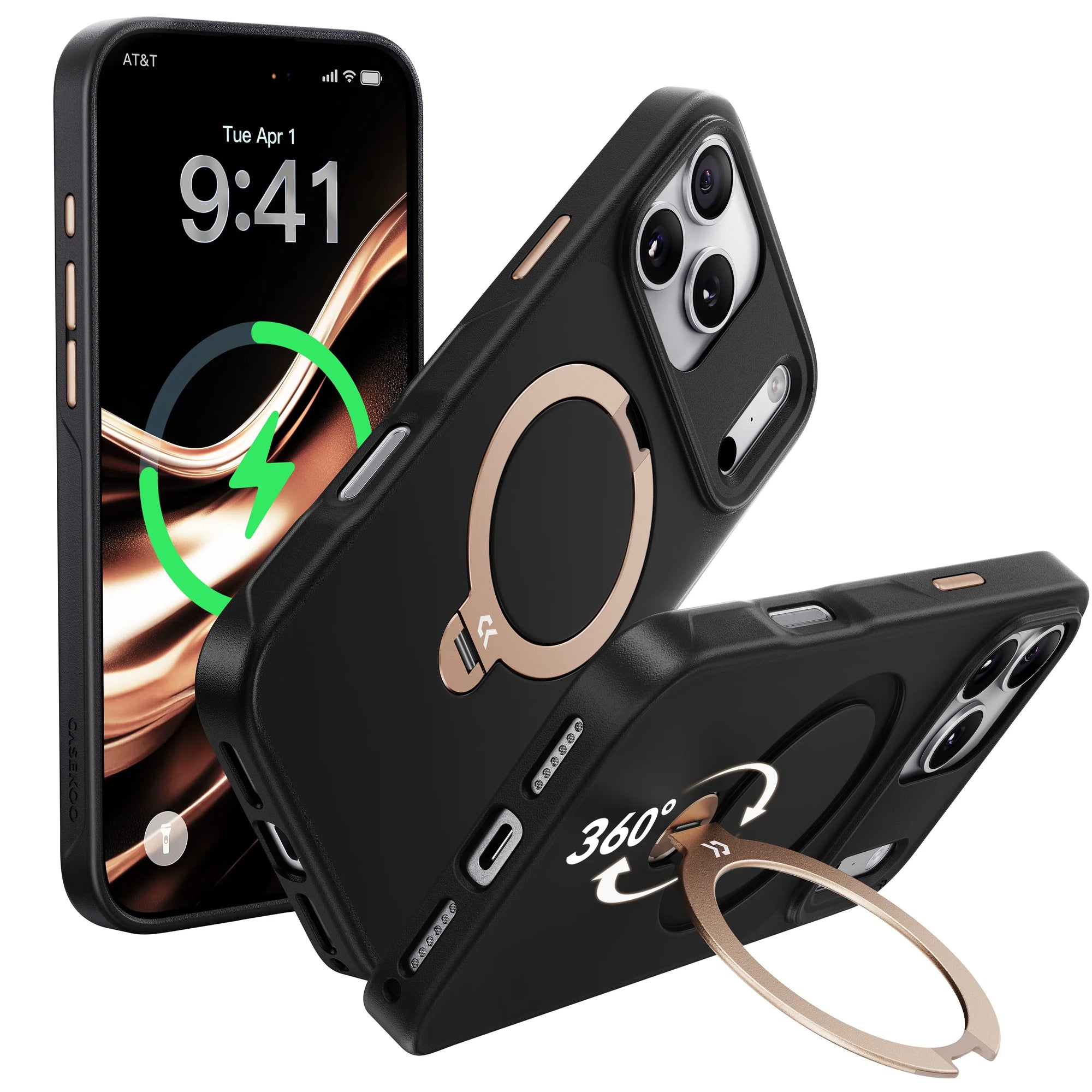 CASEKOO Matte Magic Stand Pro Case for iPhone series - Contrast Color Design