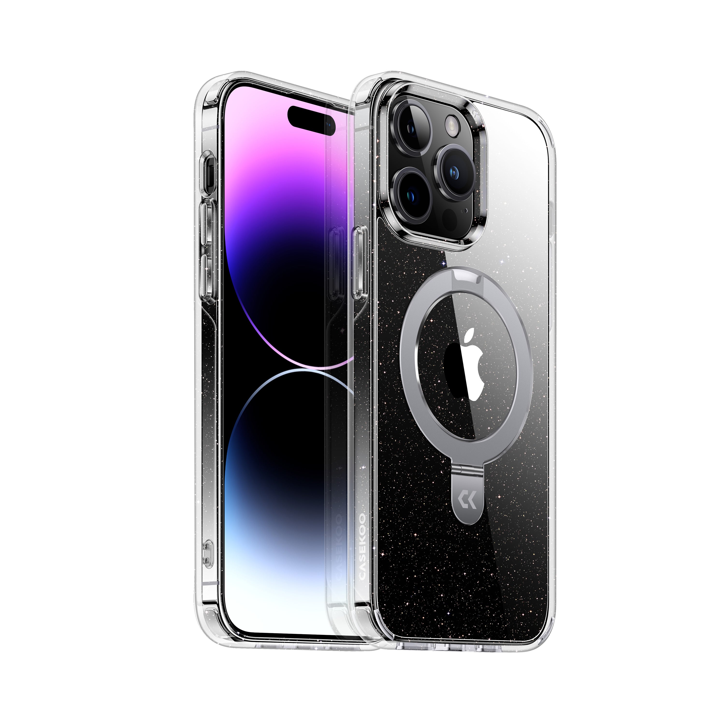 CASEKOO Crystal Glitter Black Compatible with iPhone 11 Case