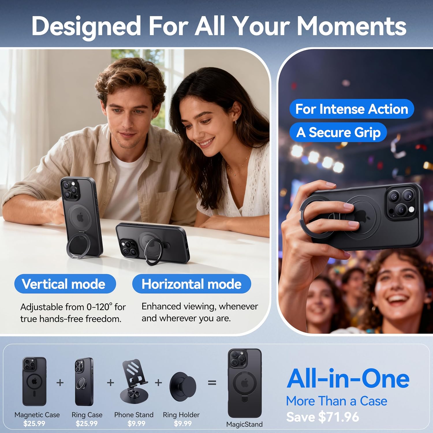 CASEKOO matte MagicStand for everyday viewing