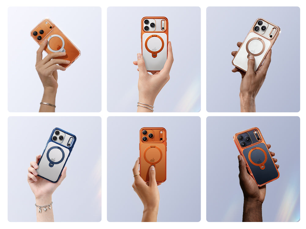 iPhone用チタンスタンドKOOケース – プレミアムシャイン-CASEKOO