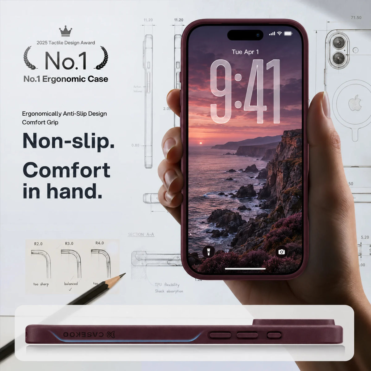 CASEKOO PureKOO Matte Magnetic Case