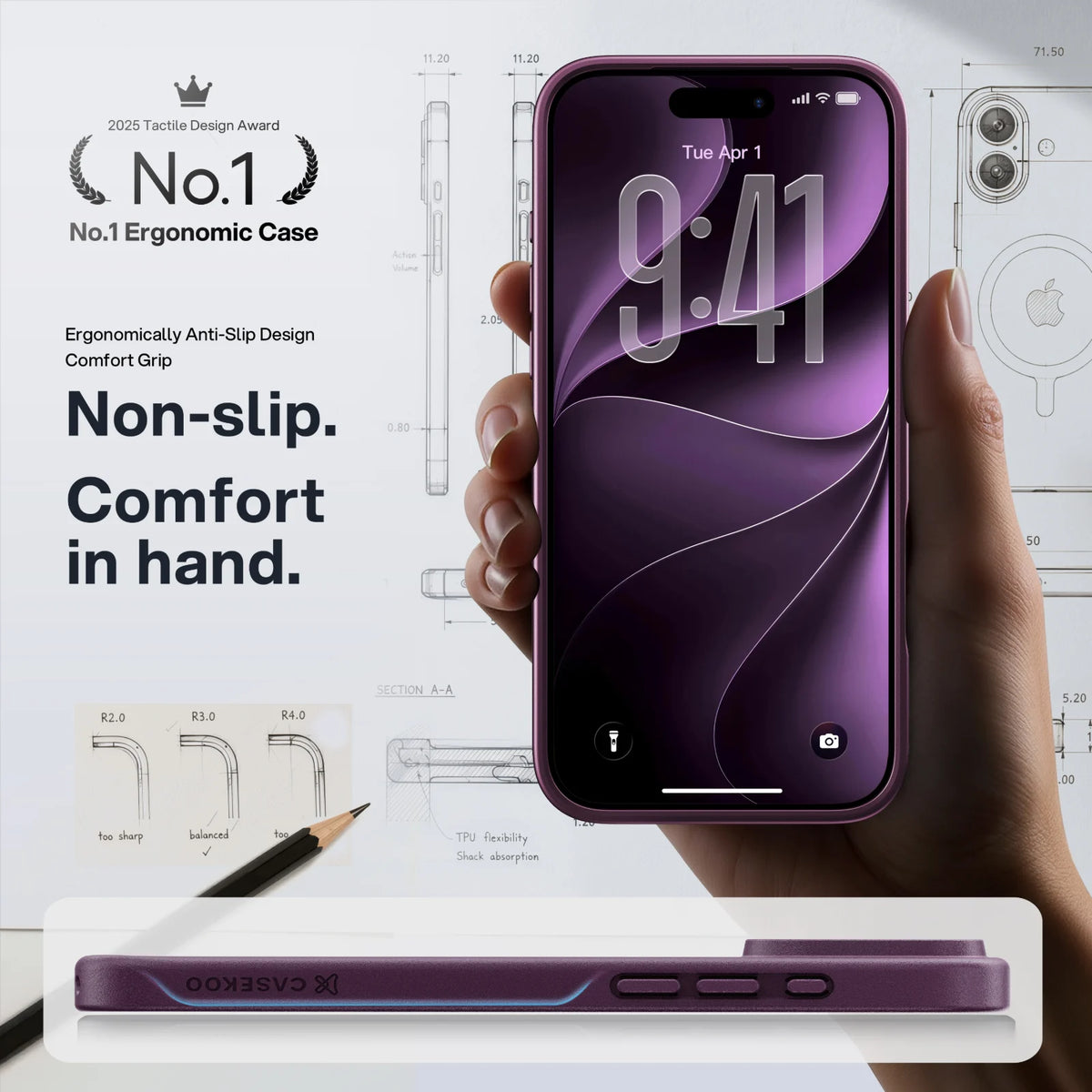 CASEKOO PureKOO Matte Magnetic Case