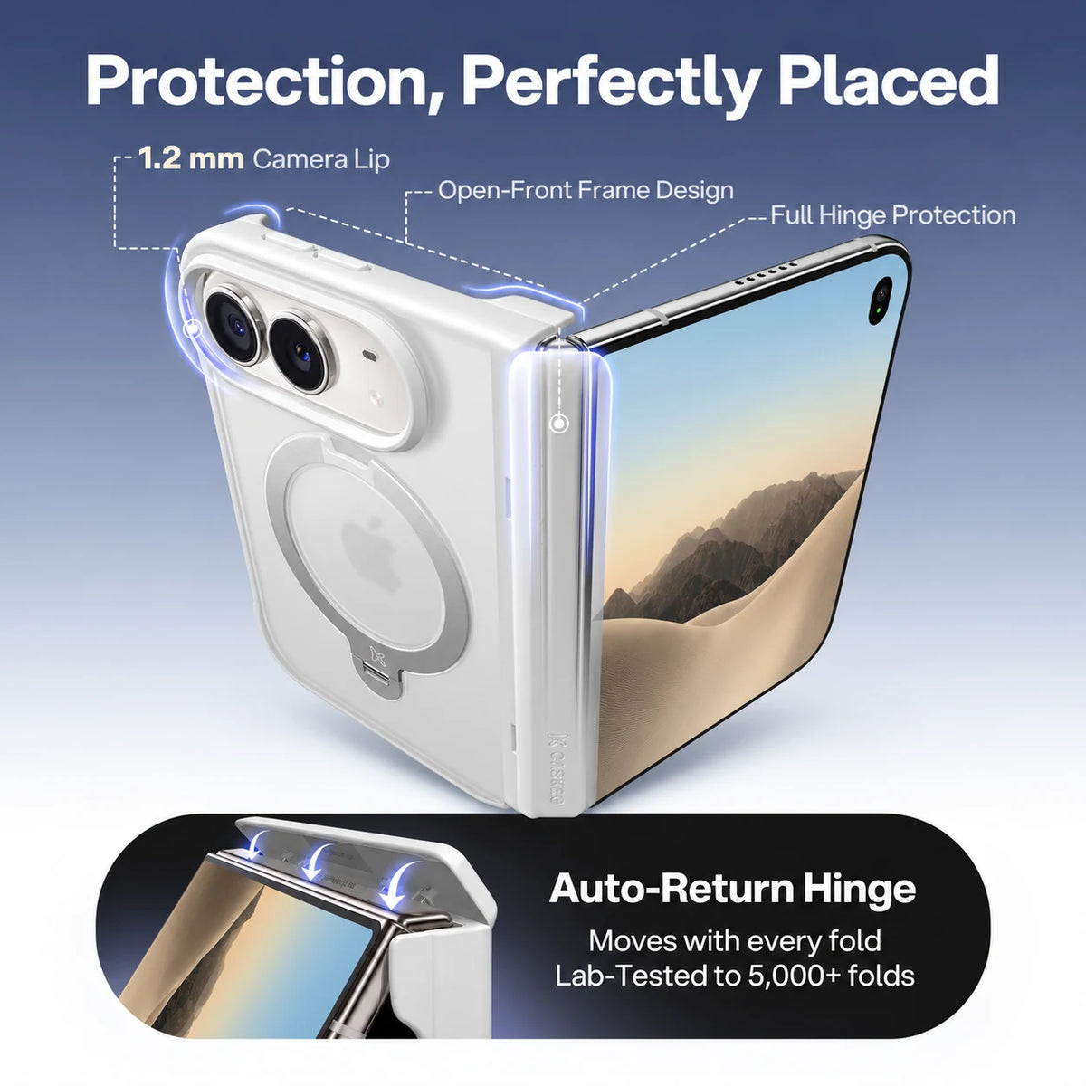 CASEKOO iPhone Duo Foldable StandKOO Pro Frost Phone Case