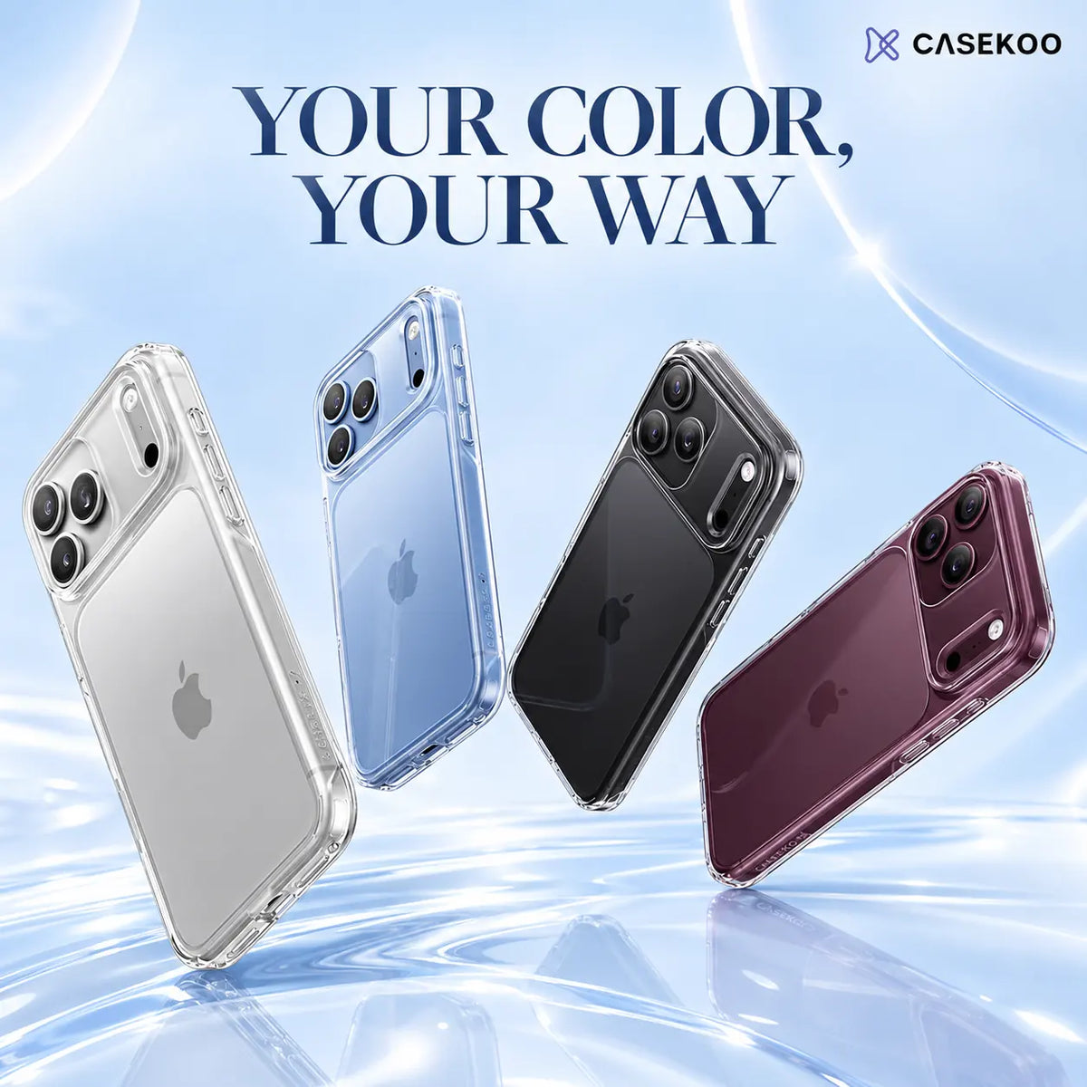 CASEKOO PureKOO Crystal Clear Anti-yellow Case for iPhone