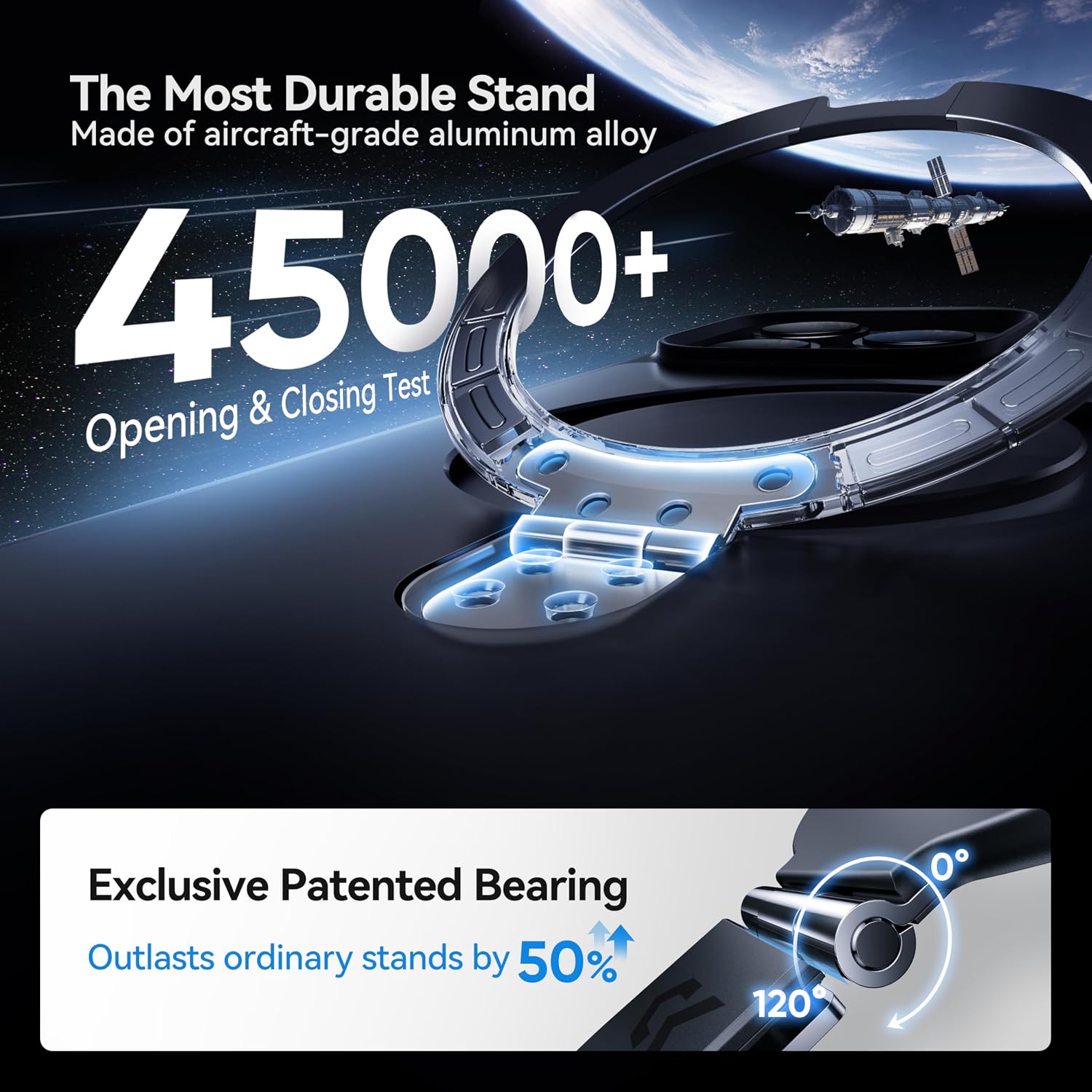 CASEKOO matte MagicStand adjustable hidden stand