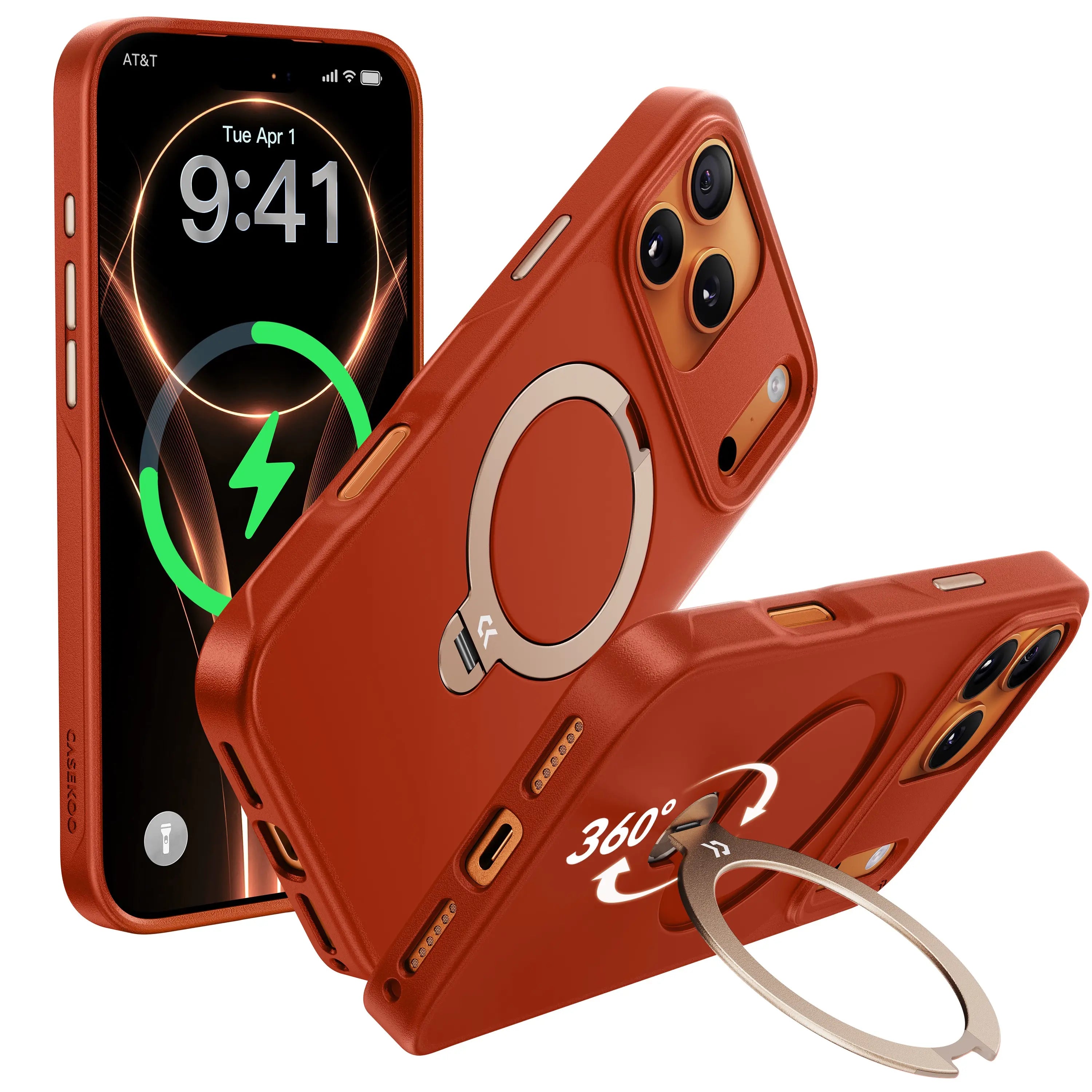 CASEKOO Matte Magic Stand Pro Case for iPhone series - Contrast Color Design