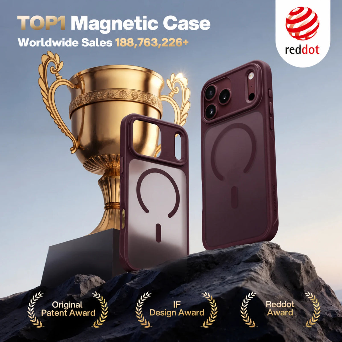 CASEKOO PureKOO Matte Magnetic Case