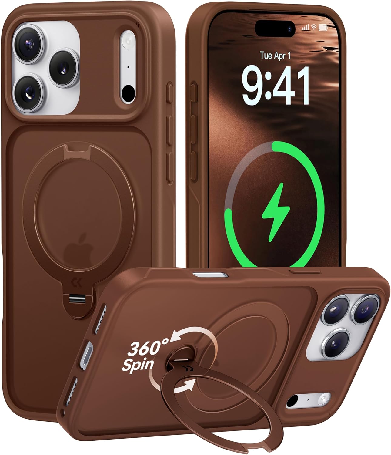 Matte Magic Stand Pro Case for iPhone – Sleek Protection-CASEKOO