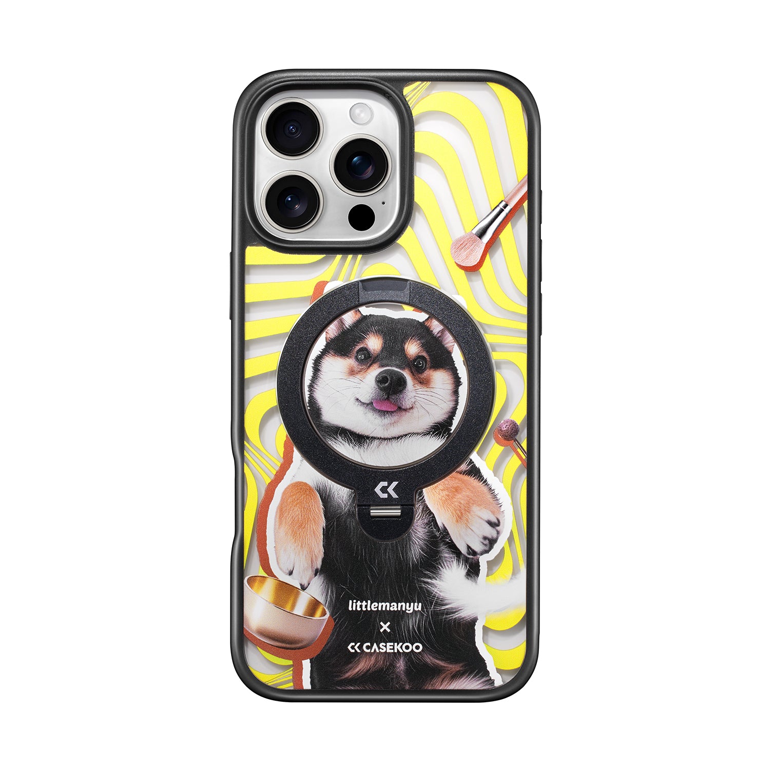 Collab x Manyu Pawfect Chill Time Magic Stand Pro Case Set for iPhone