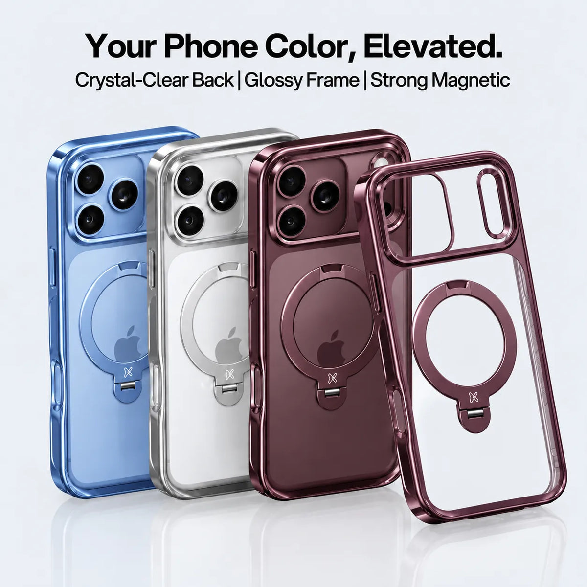 CASEKOO StandKOO Pro Halo Titanium Clear Case