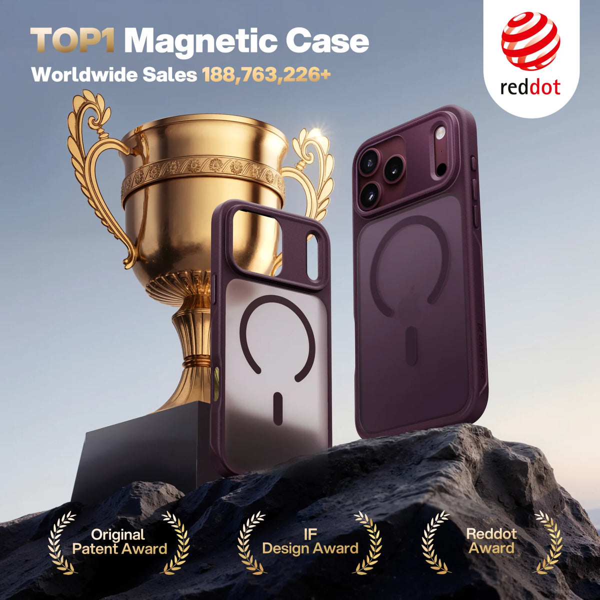 CASEKOO PureKOO Matte Magnetic Case