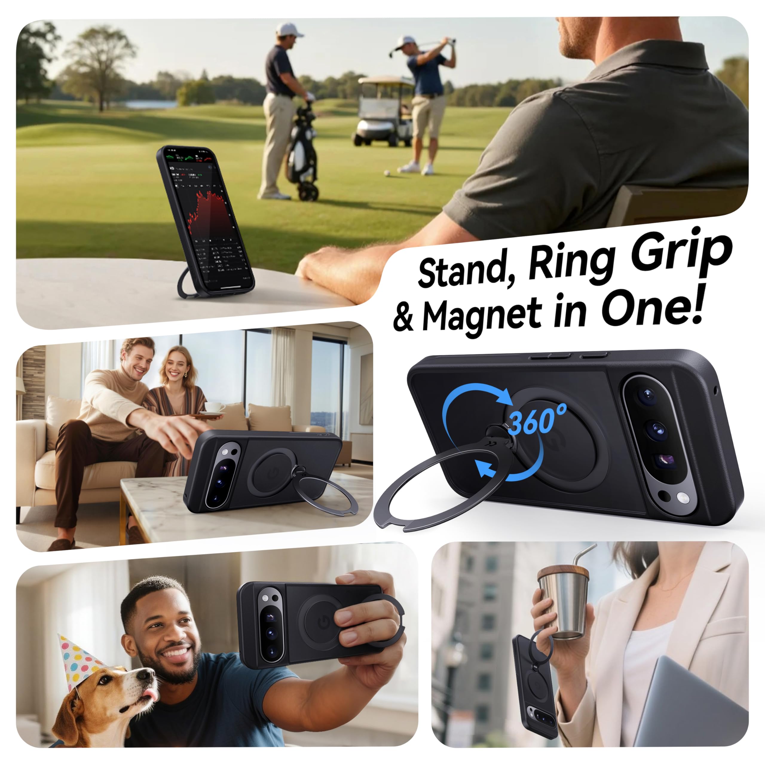 Matte Magic Stand Pro Case for Google Pixel 10 – Sleek Protection-CASEKOO