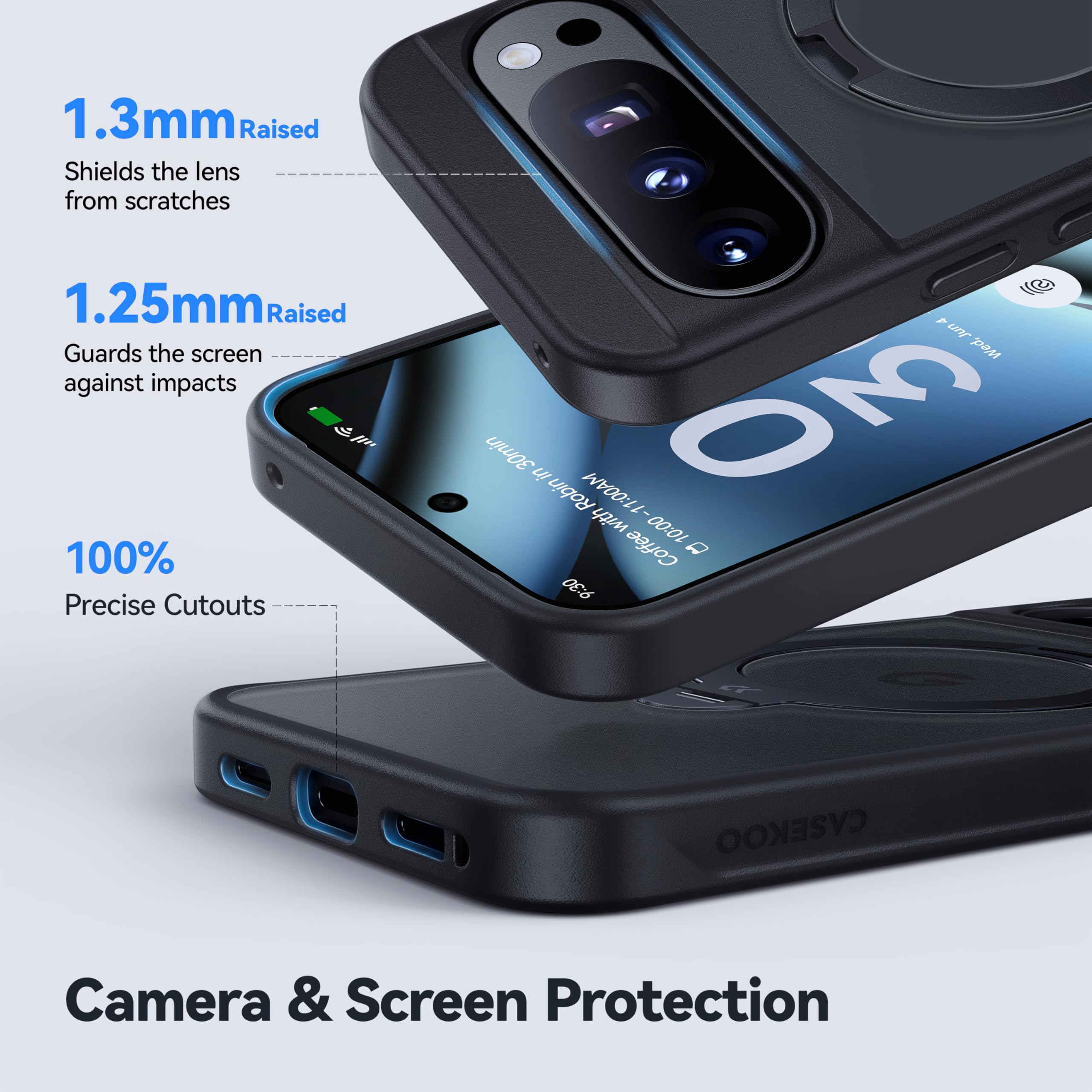 Matte Magic Stand Pro Case for Google Pixel 10 – Sleek Protection-CASEKOO