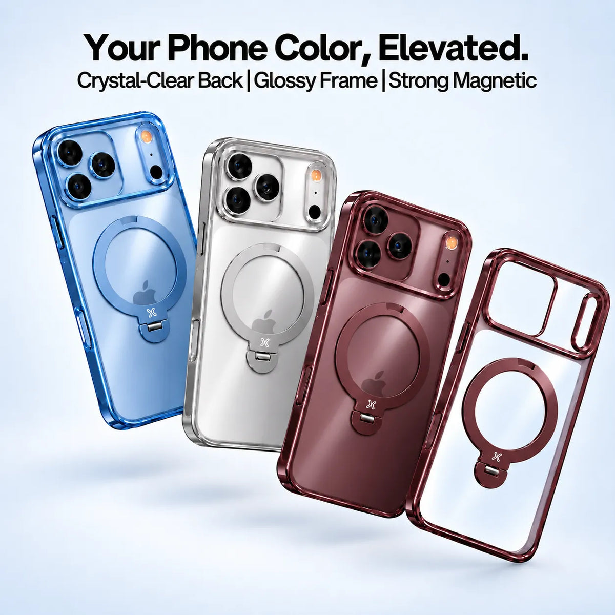 CASEKOO StandKOO Pro Halo Titanium Clear Case