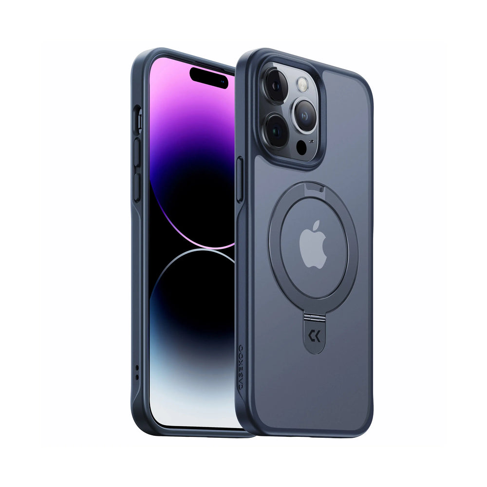 Casekoo Box CASEKOO iPhone Matte Anti-Fingerprint Slim Phone Case with Built-in Ma