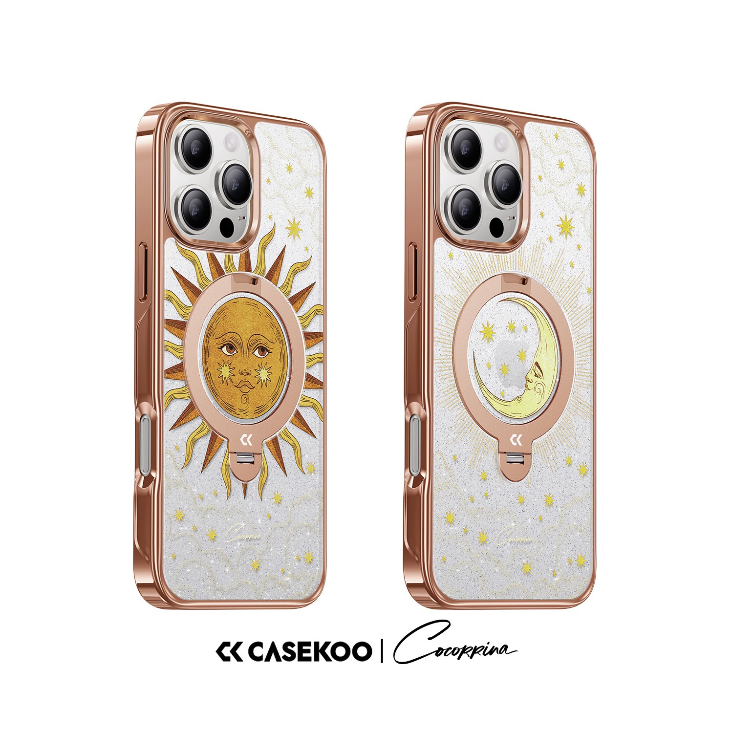 ArtCollab x COCORRINA Celene Titanium Magic Stand Pro Case for iPhone