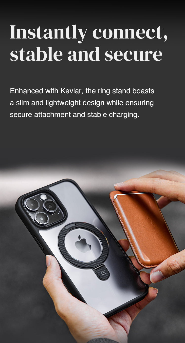 CASEKOO iPhone Durable Kevlar Fabric Phone Case with Built-in Magnetic