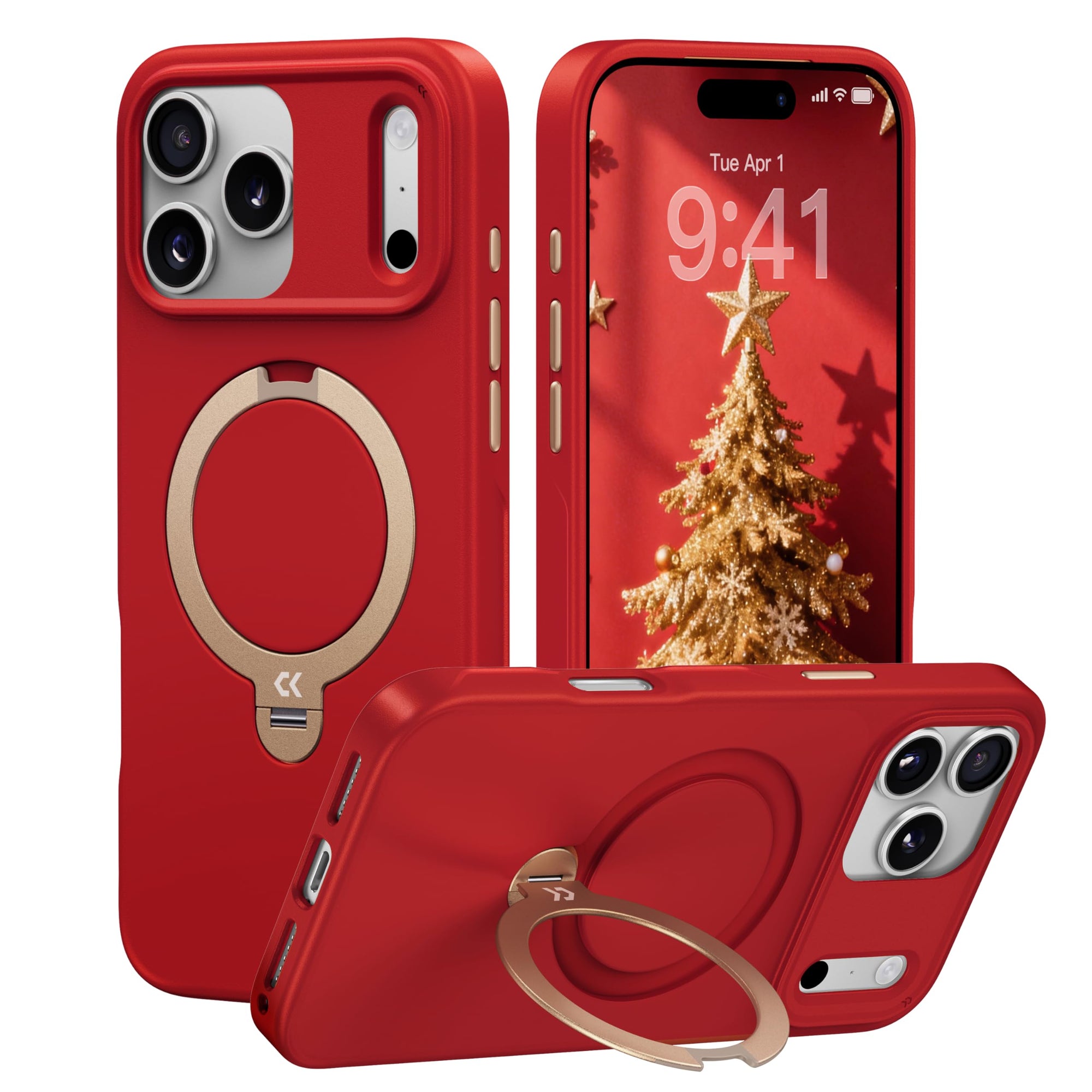 Matte Magic Stand Pro Case – Contrast Color Design-CASEKOO