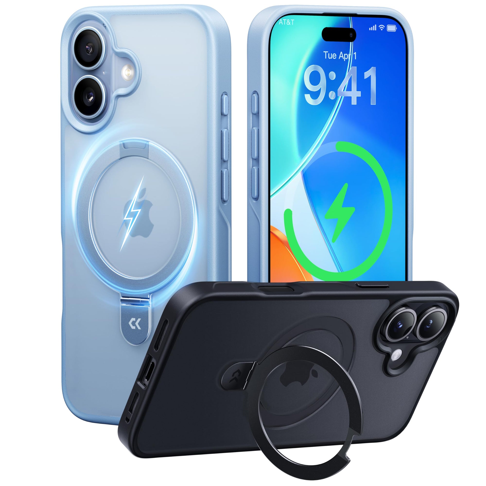 Matte Magic Stand Case for iPhone – Minimalist Design - CASEKOO