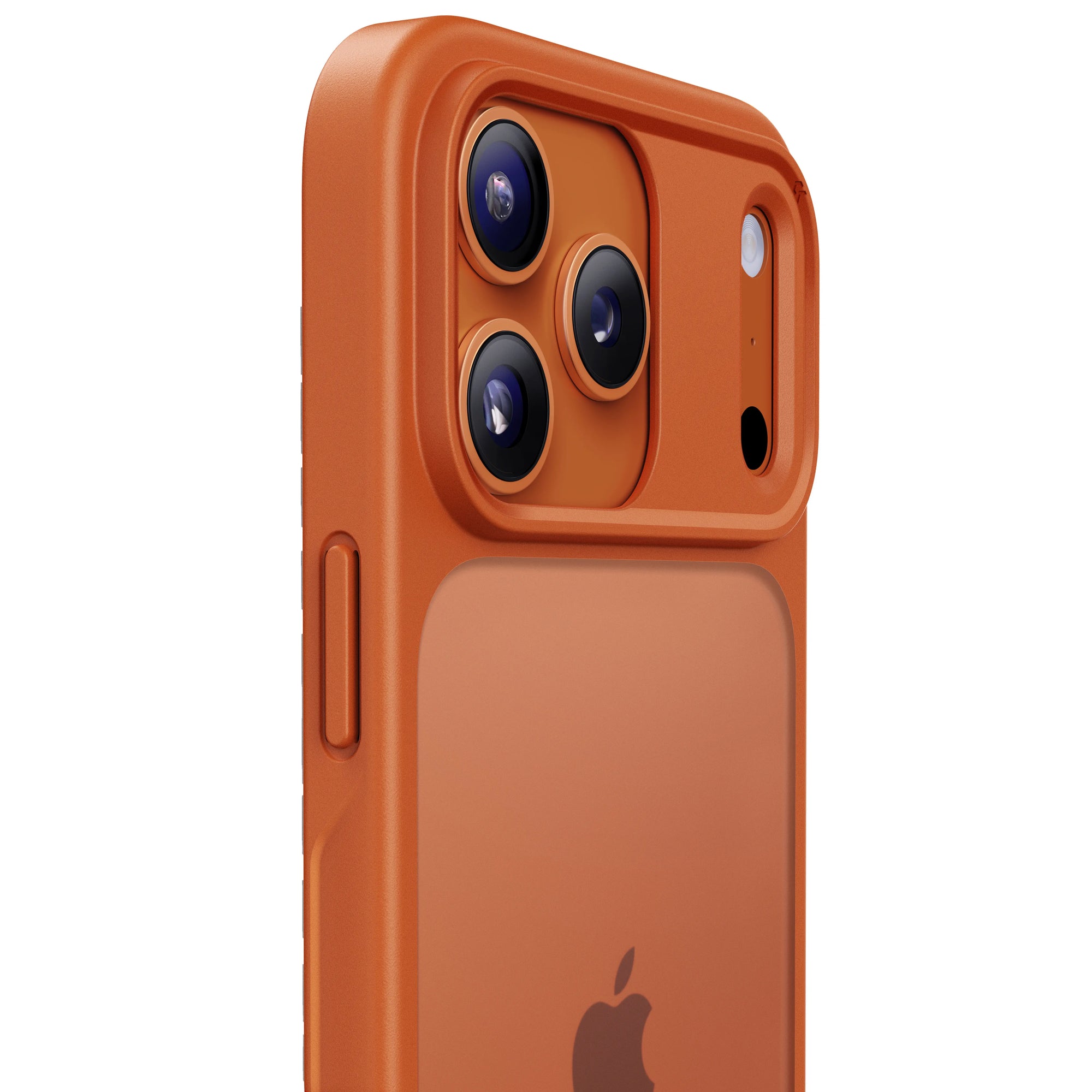 matte basic iphone 17 case orange