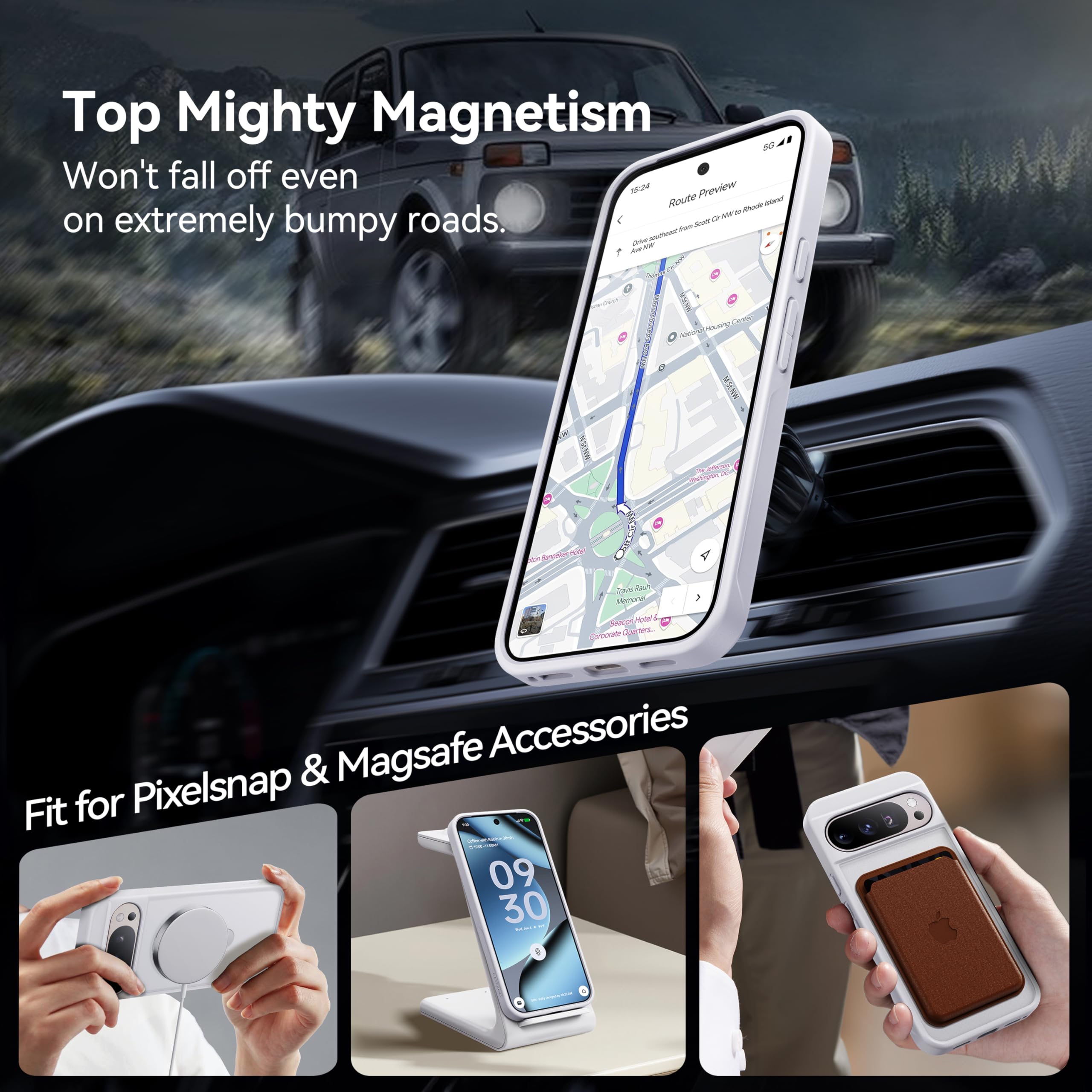 Matte Magic Stand Pro Case for Google Pixel 10 – Sleek Protection-CASEKOO