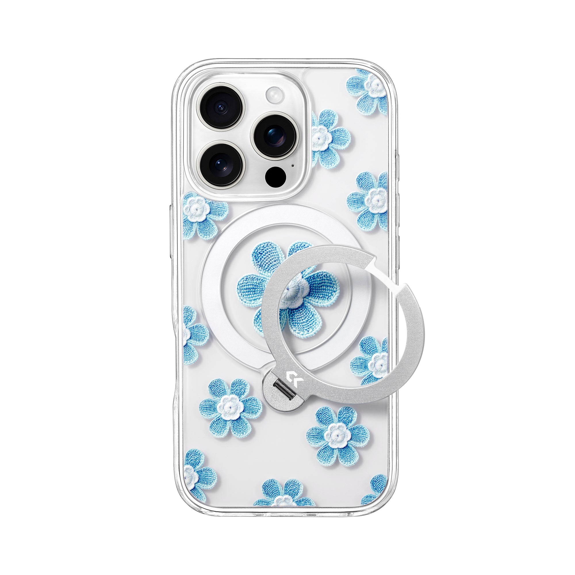 Blue Blossom Magic Stand Pro Case for iPhone