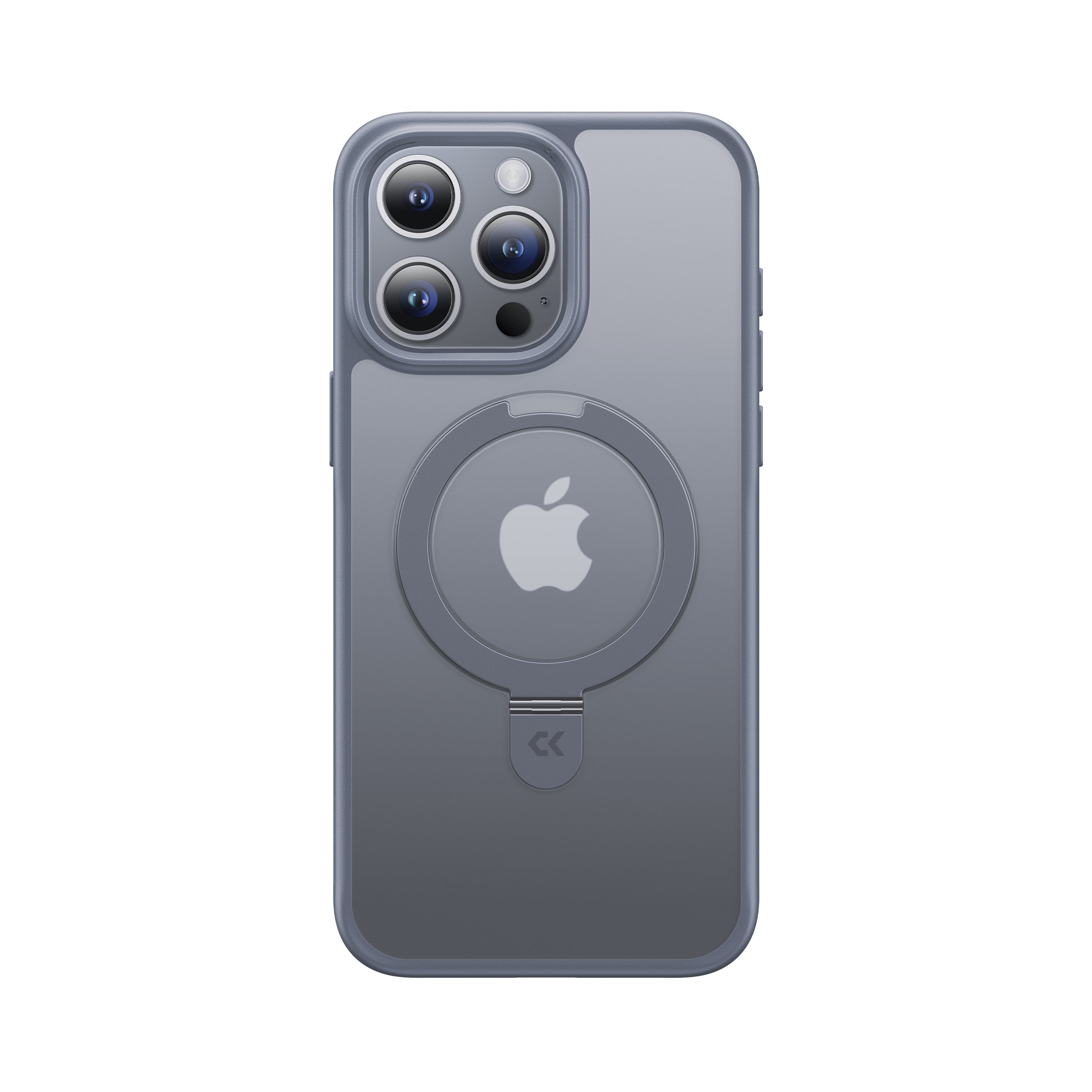 CASEKOO iPhone マット指紋防止スリム電話ケース、磁気キックスタンド内蔵、MagSafe 対応 - Kooshock シリーズ マジック スタンド バージョン