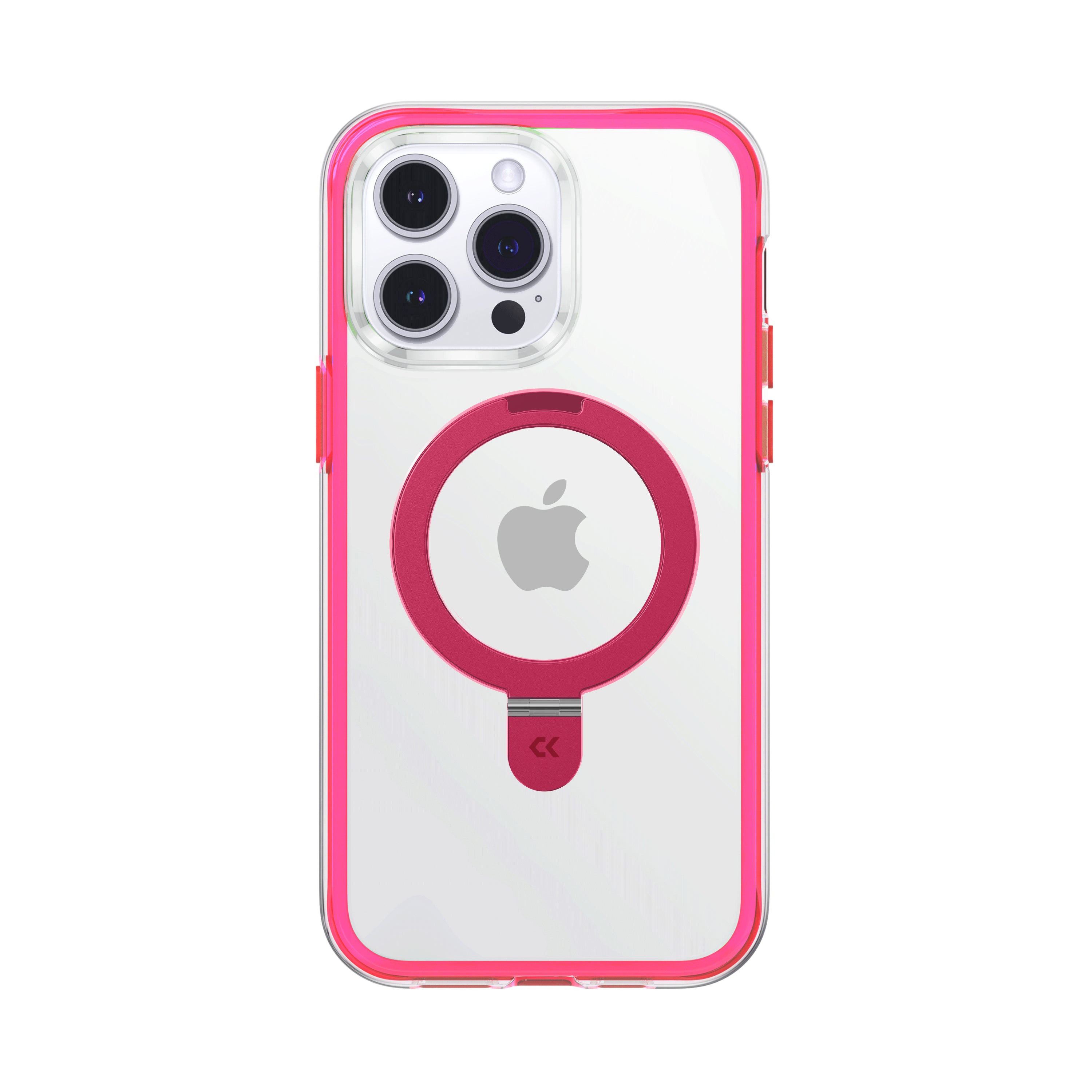 front view of Air cushion iPhone case pink 