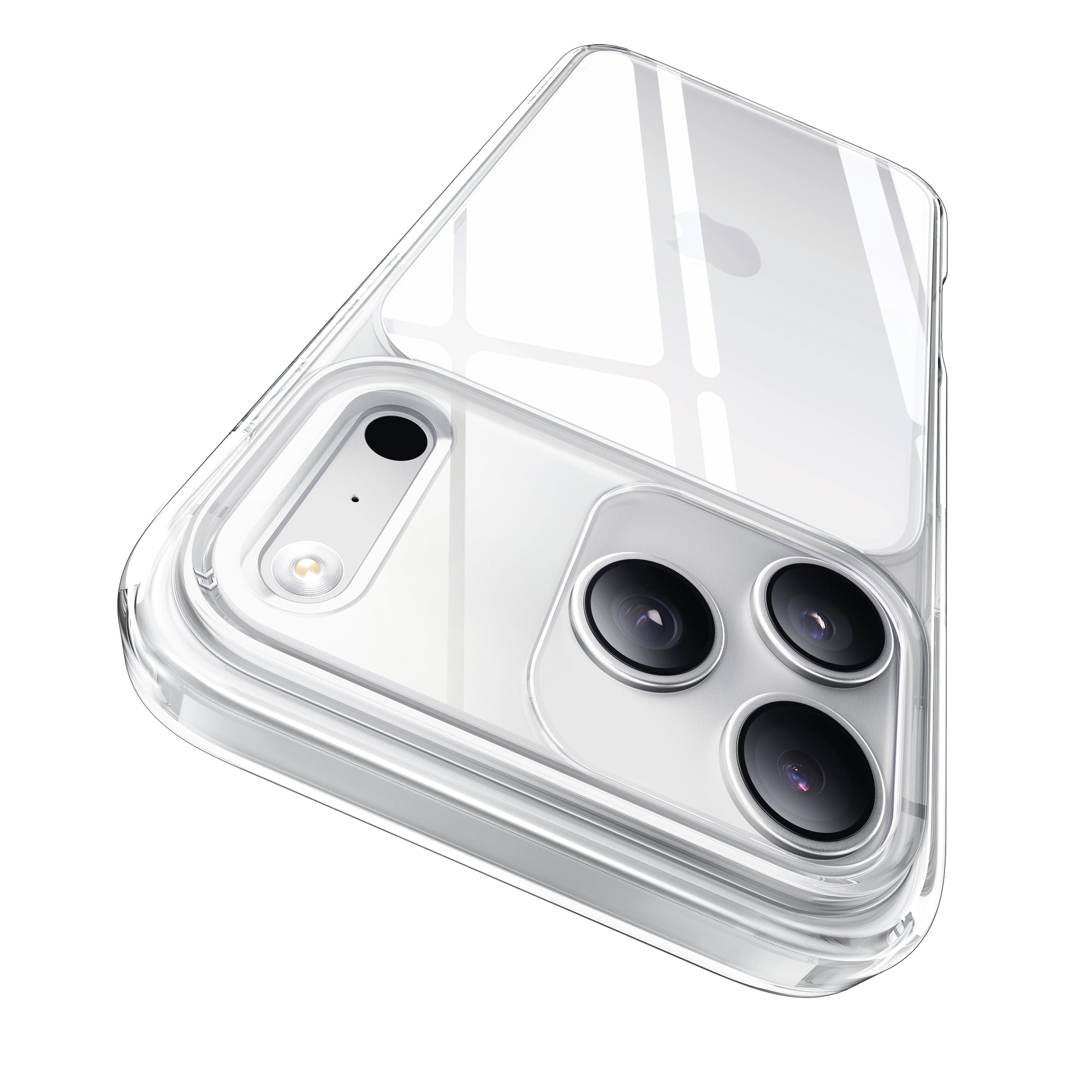 CASEKOO crystal clear anti-yellow iPhone case on white background