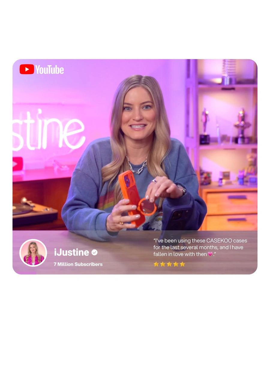 CASEKOOのケースを紹介するiJustine