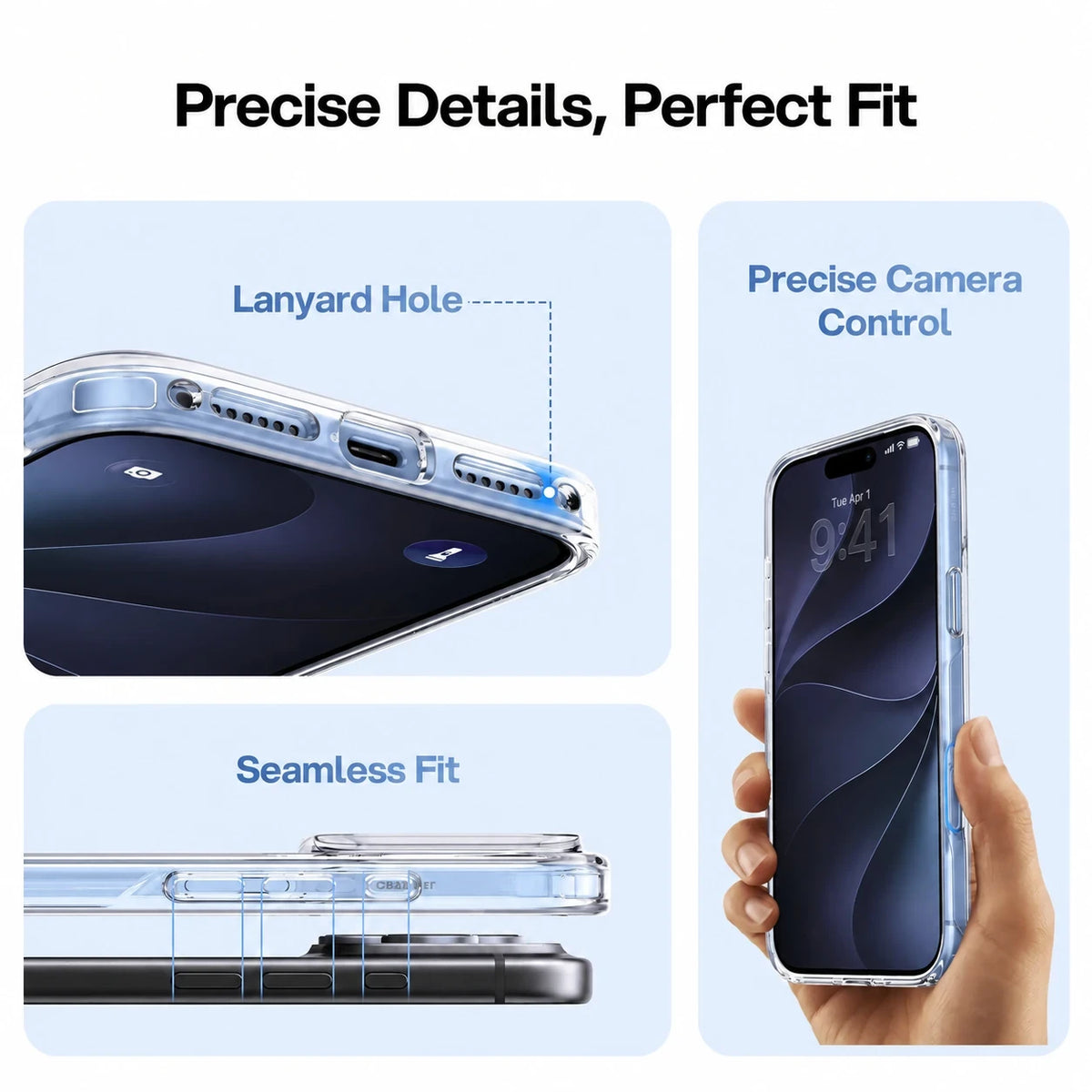 CASEKOO clear-fit en